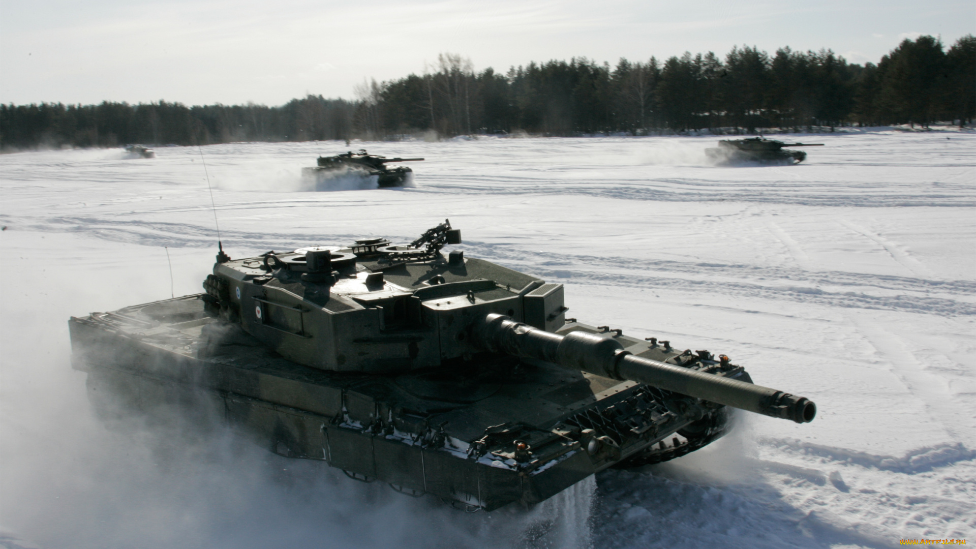 техника, военная, техника, движуха, снег, танк