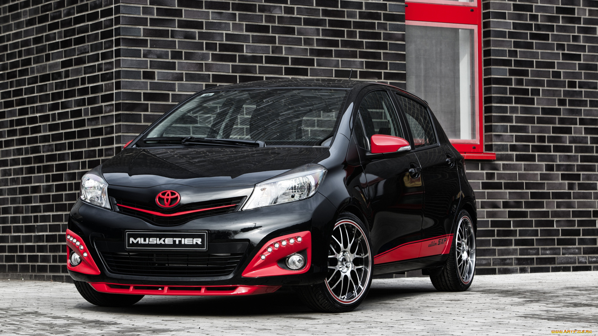 автомобили, toyota, темный, 2013г, edition, sxp, yaris, musketier