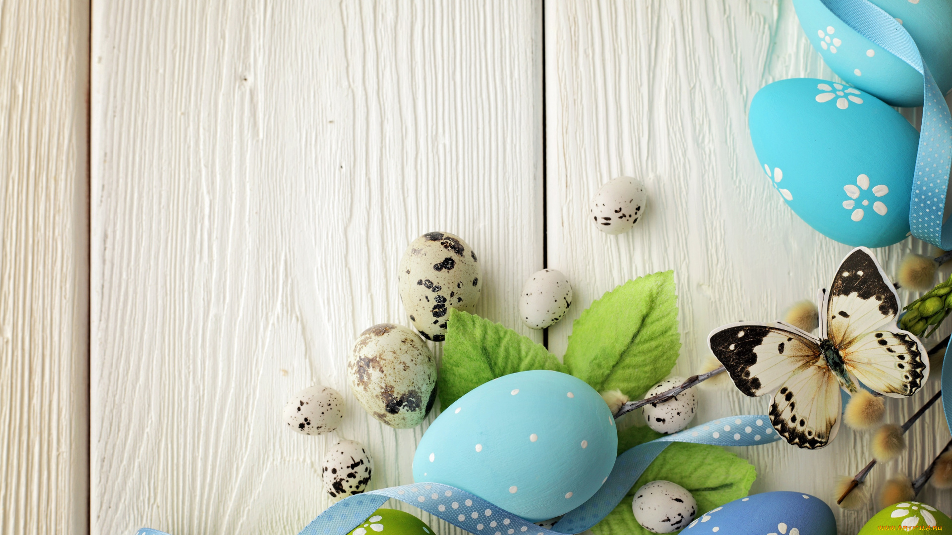 праздничные, пасха, easter, eggs, flowers, яйца, цветы