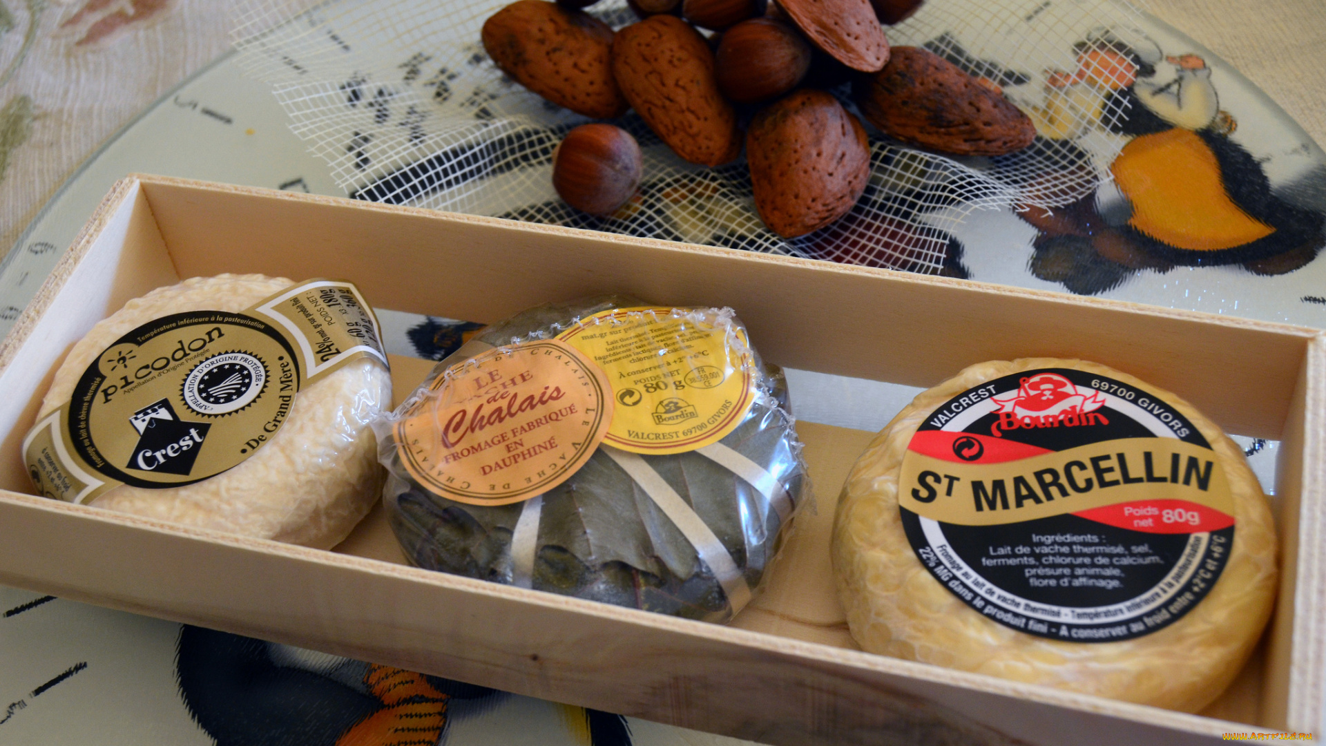 tabla, de, peque&, 241, os, quesos, franceses, еда, сырные, изделия, сыр