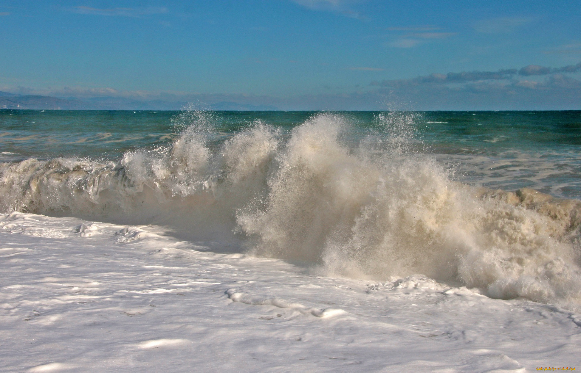 природа, стихия, море, волна, брызги