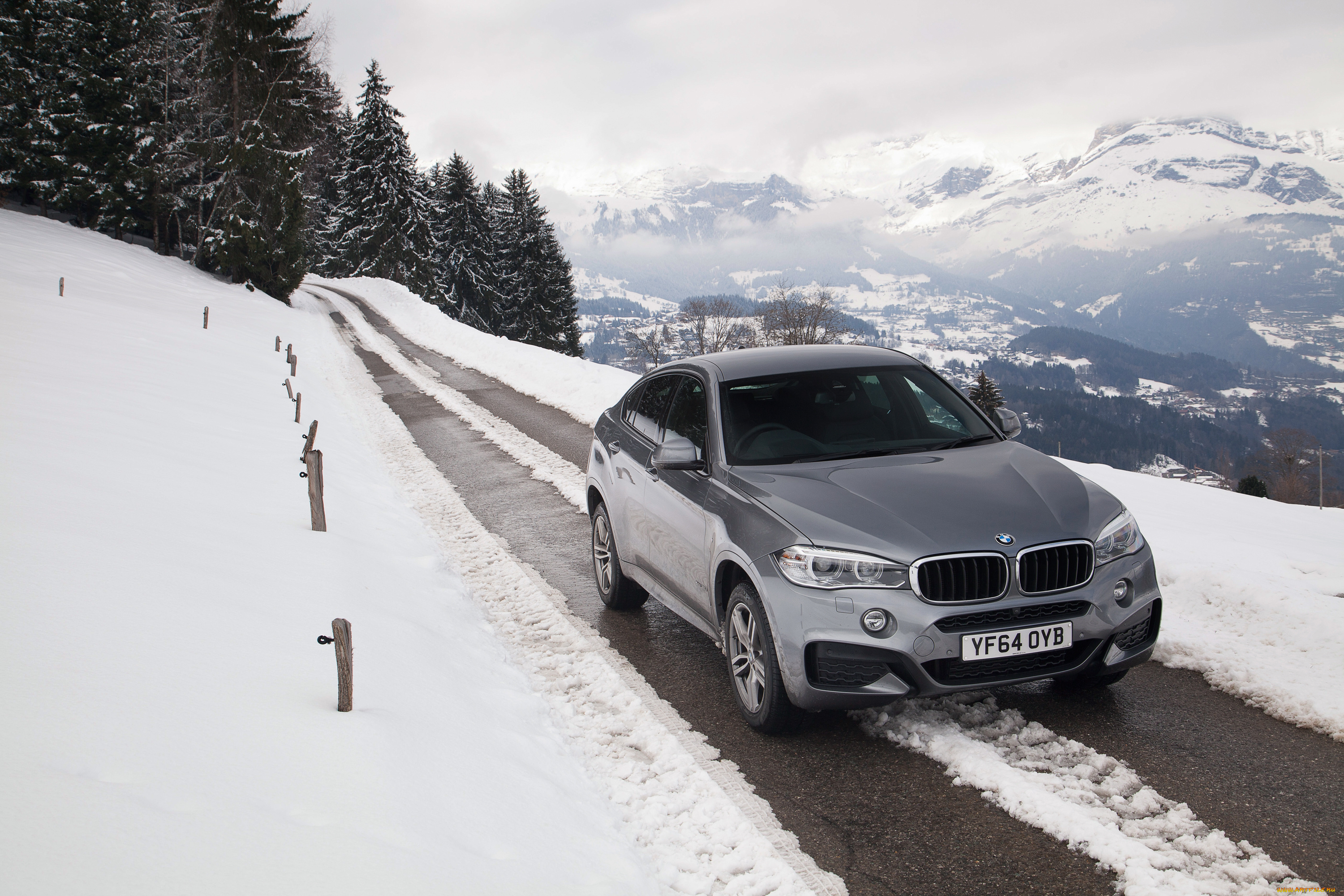 автомобили, bmw, снег, дорога, светлый, 2015г, f16, uk-spec, package, sport, xdrive30d, m, x6