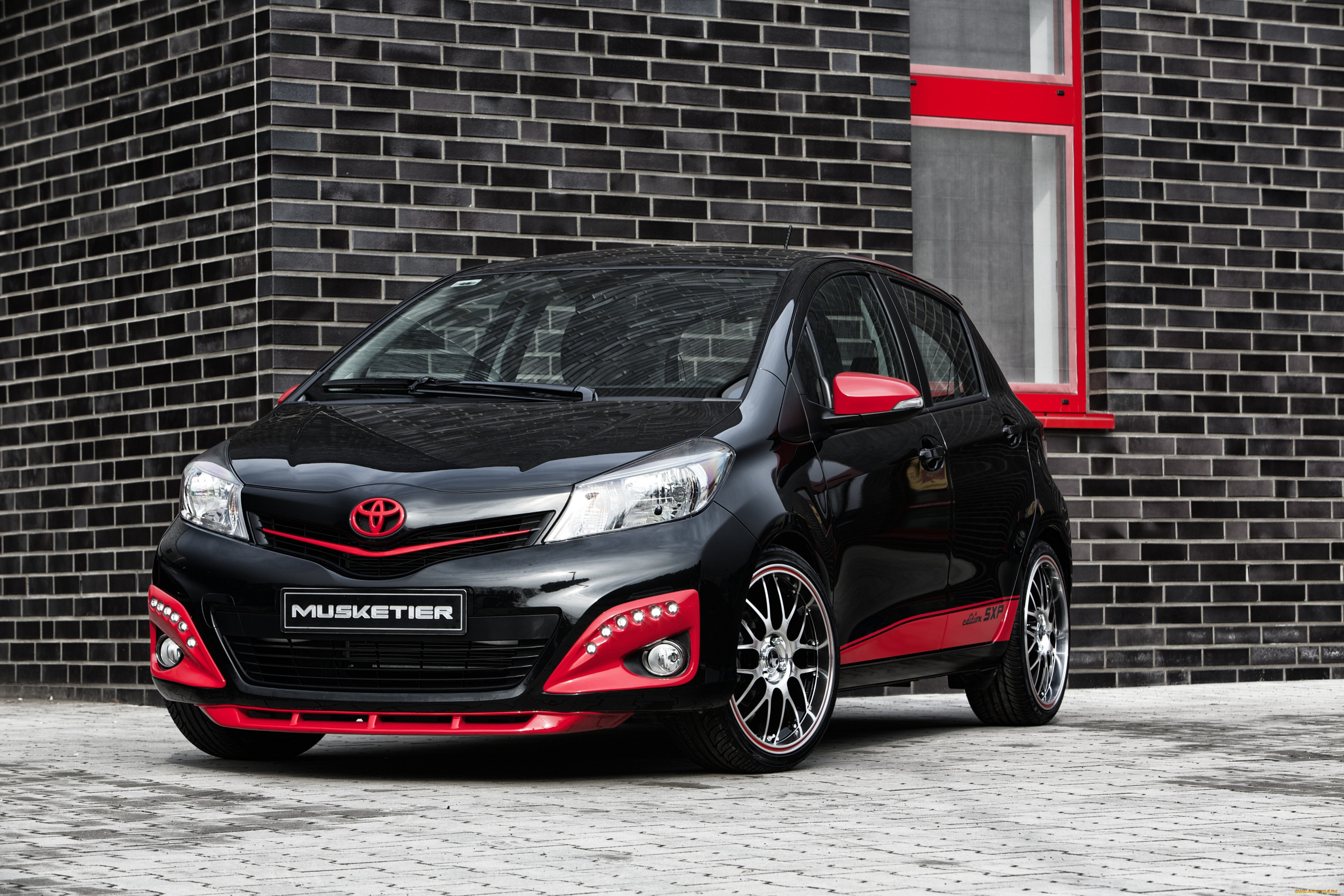 автомобили, toyota, темный, 2013г, edition, sxp, yaris, musketier