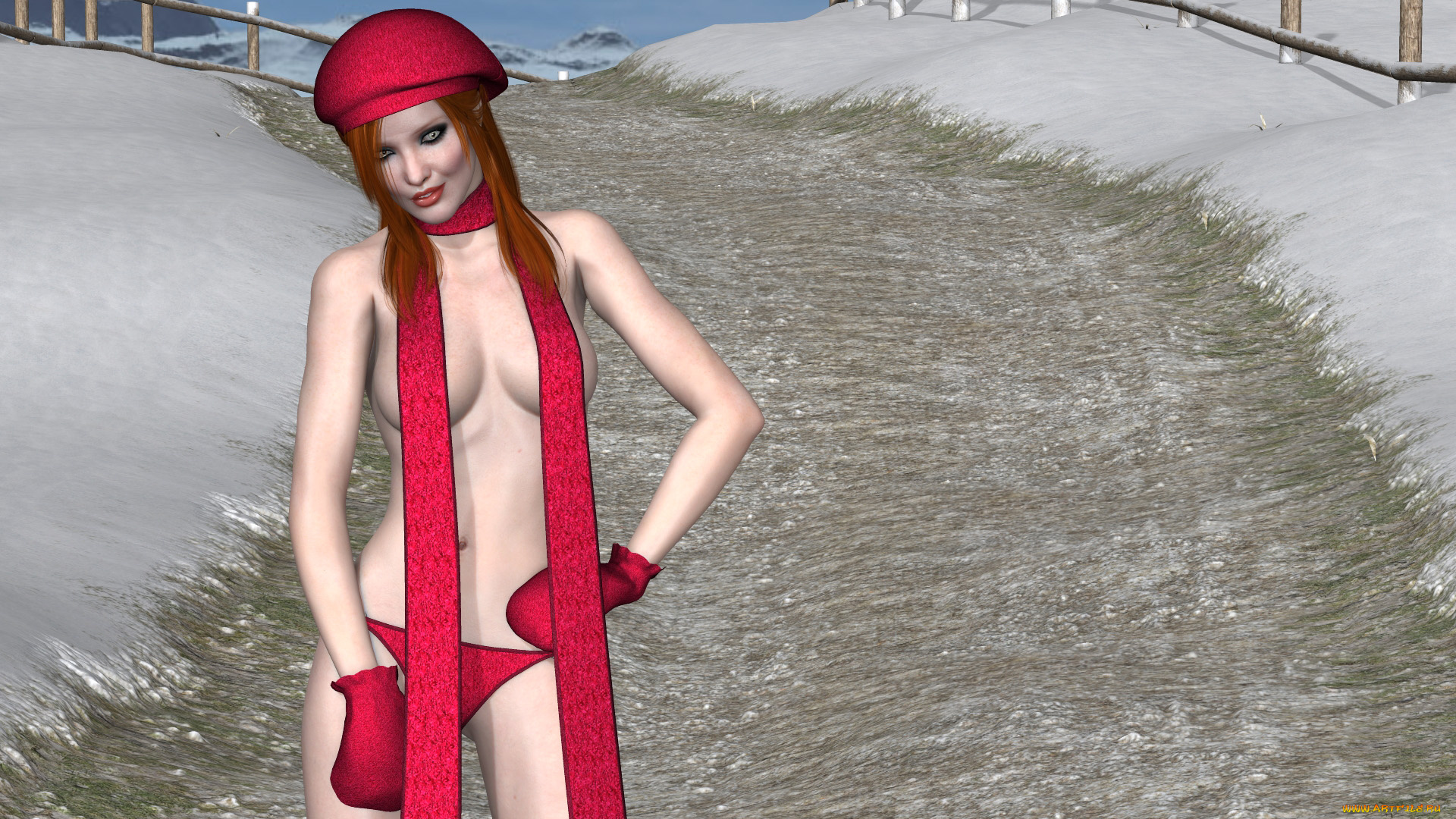 3д, графика, люди, , people, девушка, взгляд, фон