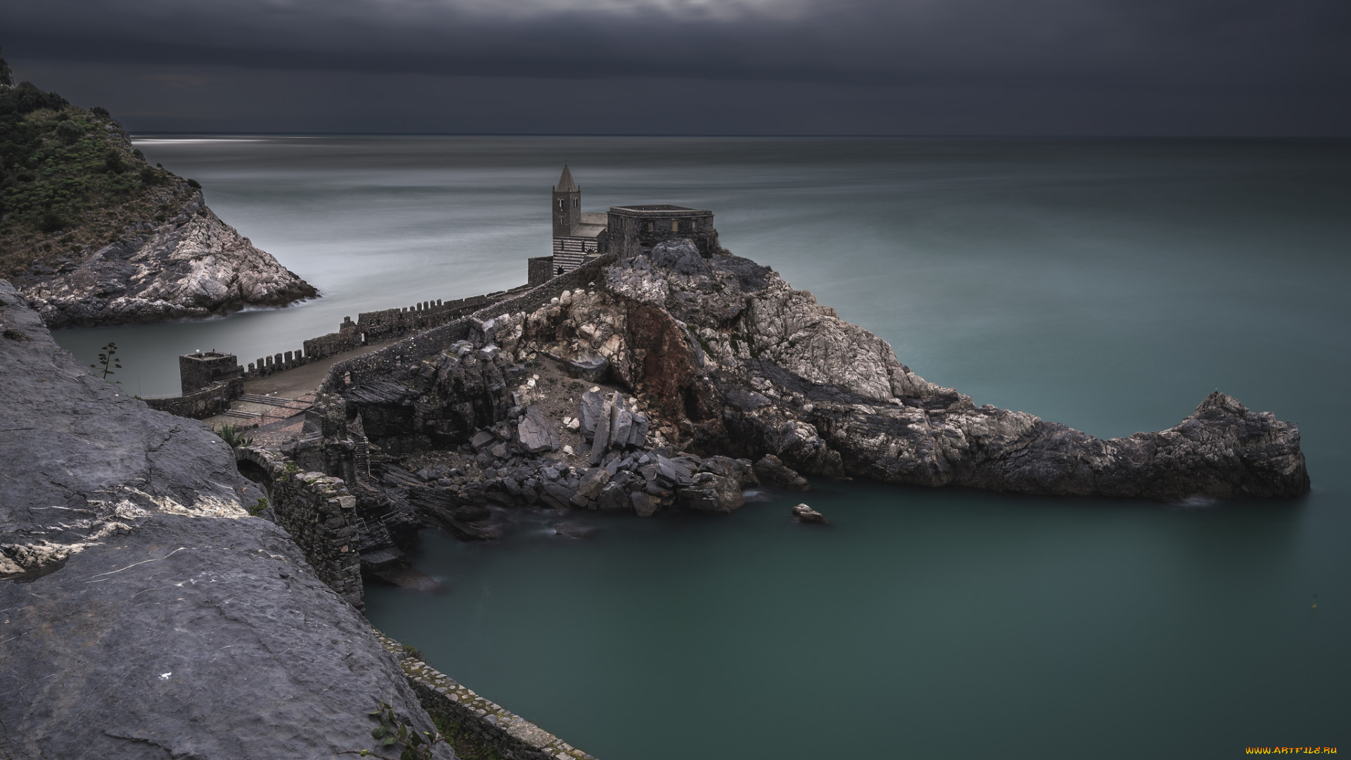 liguria, , italy, города, -, дворцы, , замки, , крепости, побережье, замок, скала