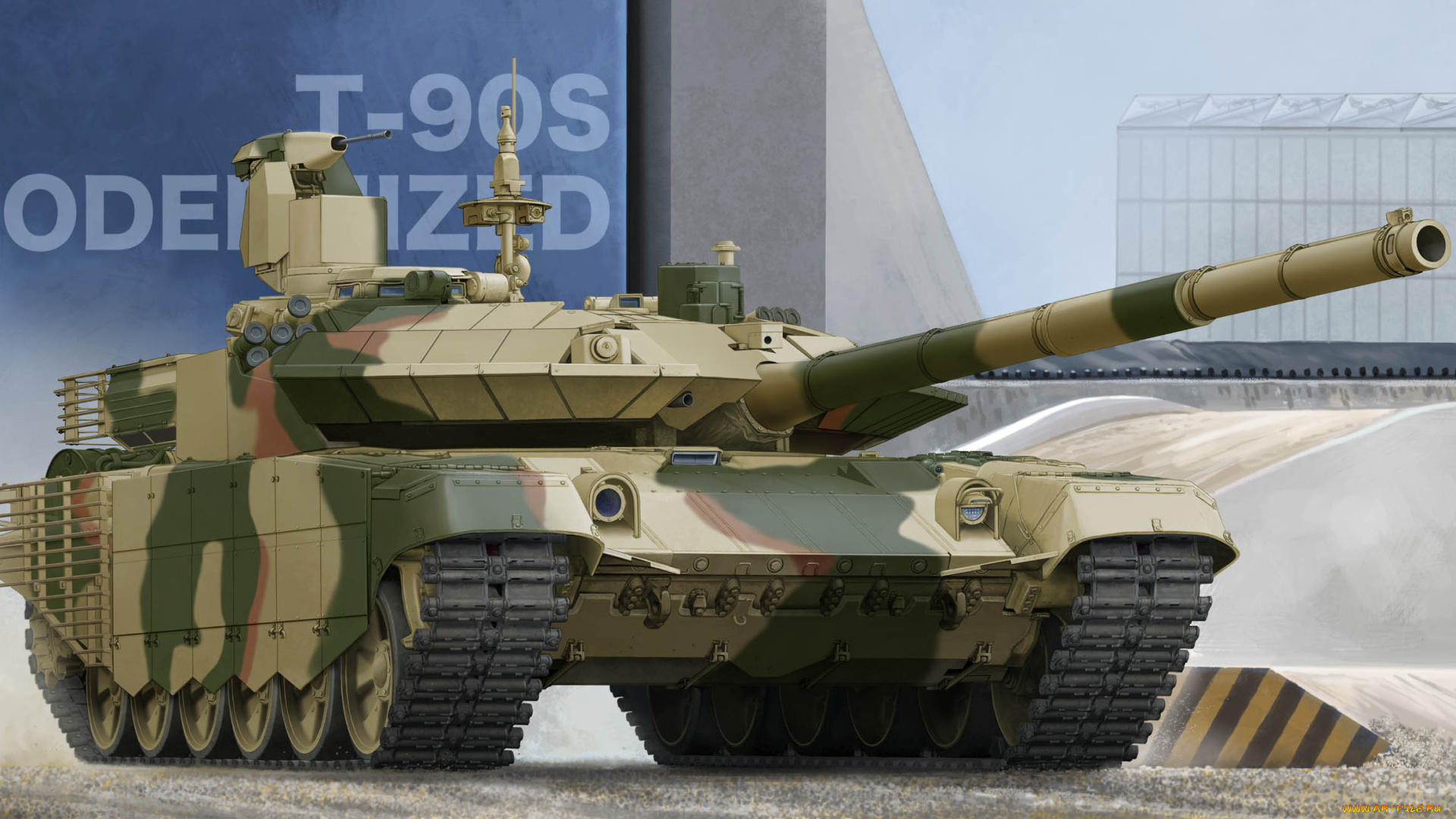 рисованное, армия, танк