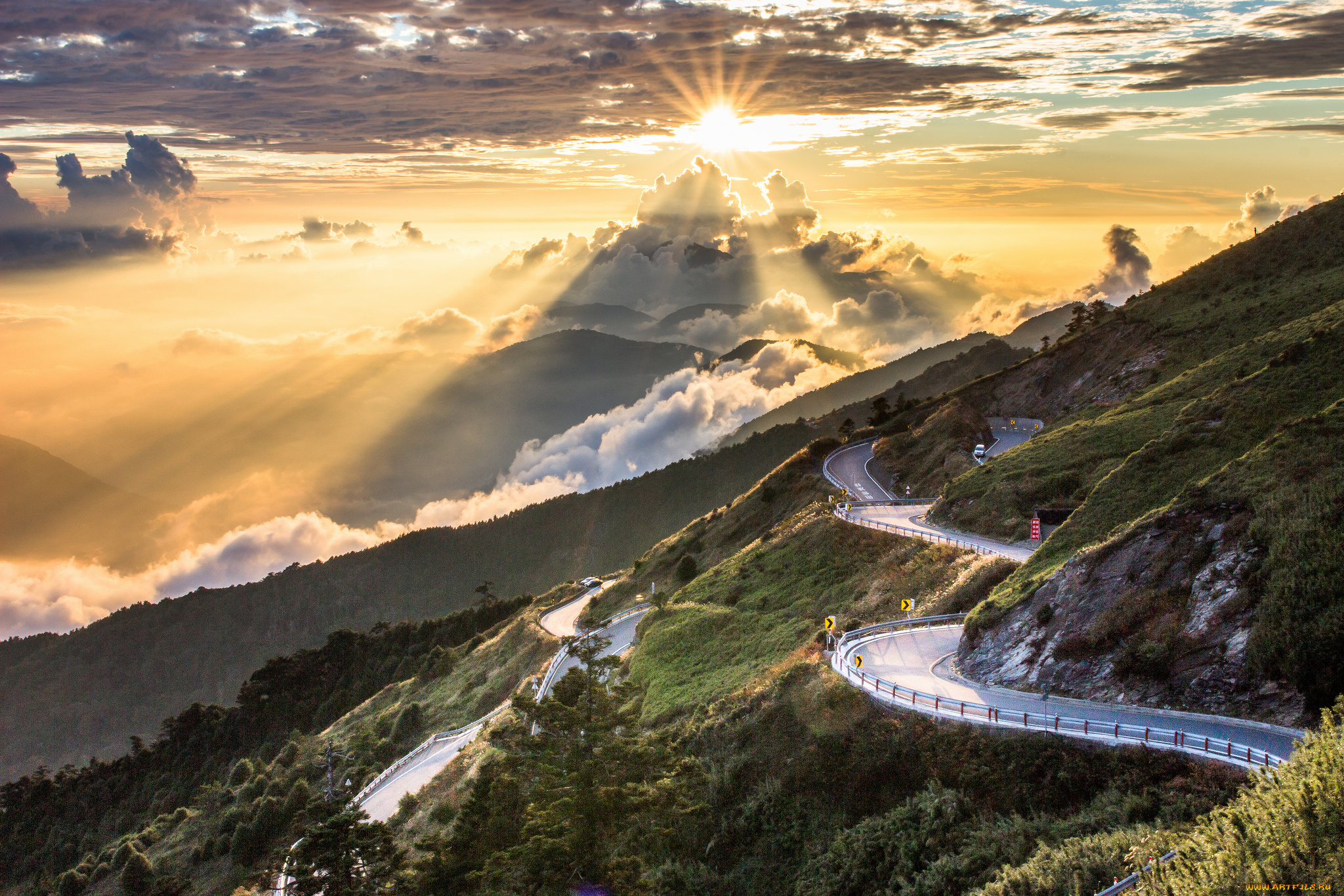 природа, дороги, тракт