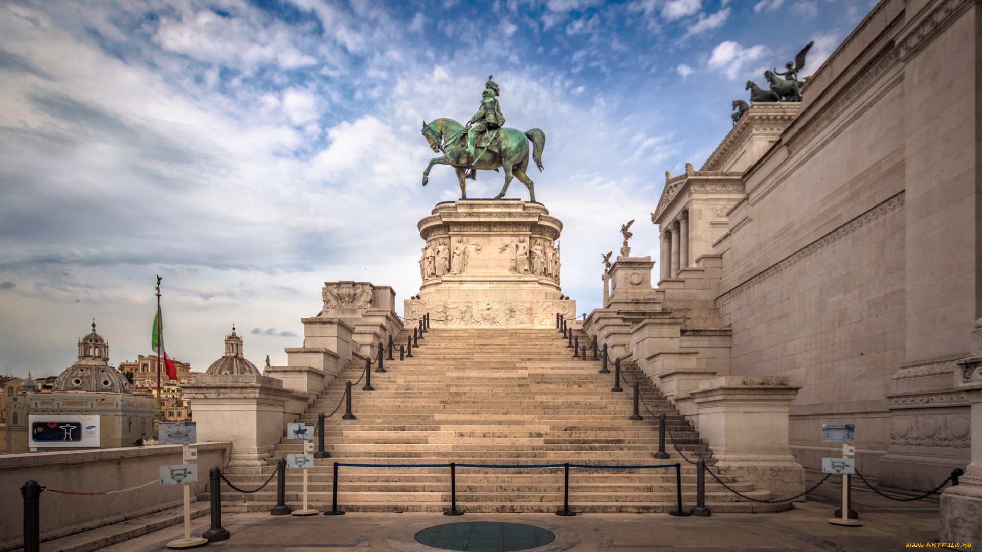 altare, della, patria, , rome, города, рим, , ватикан, , италия, статуя, лестница