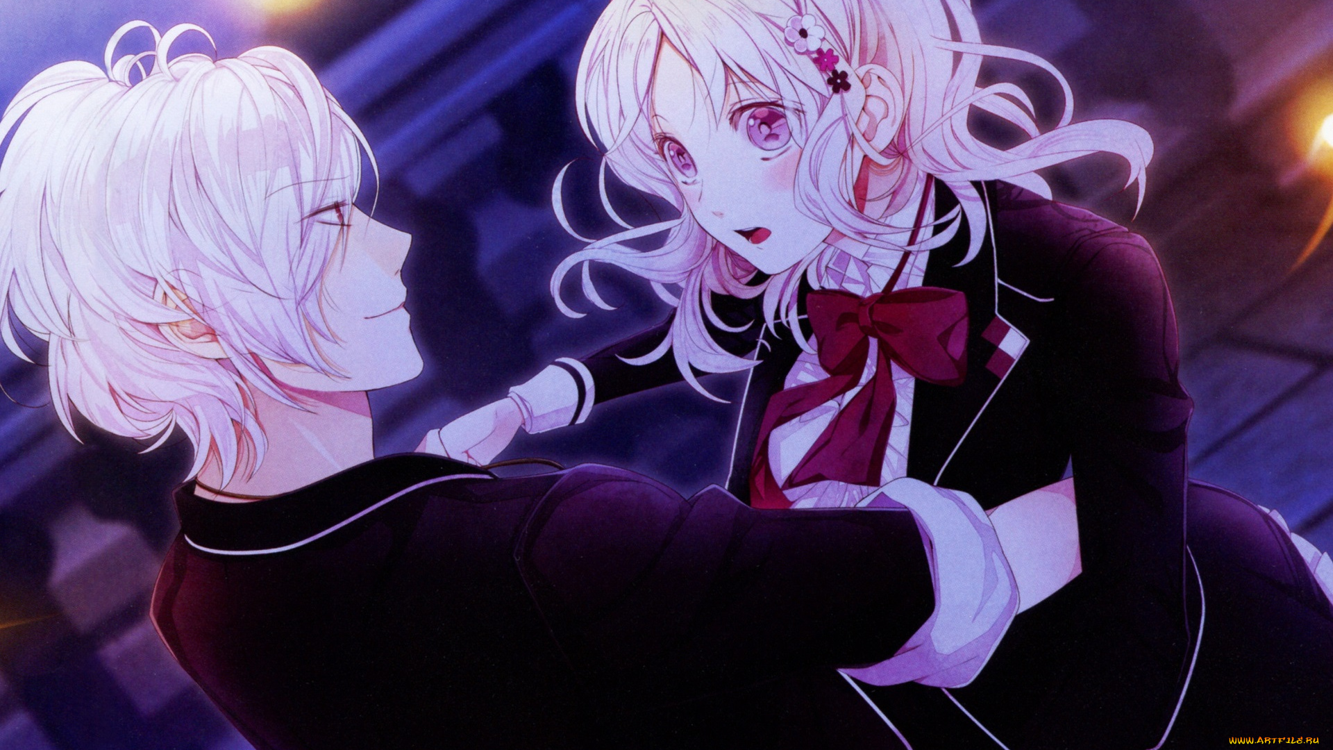 аниме, diabolik, lovers, девушка, парень