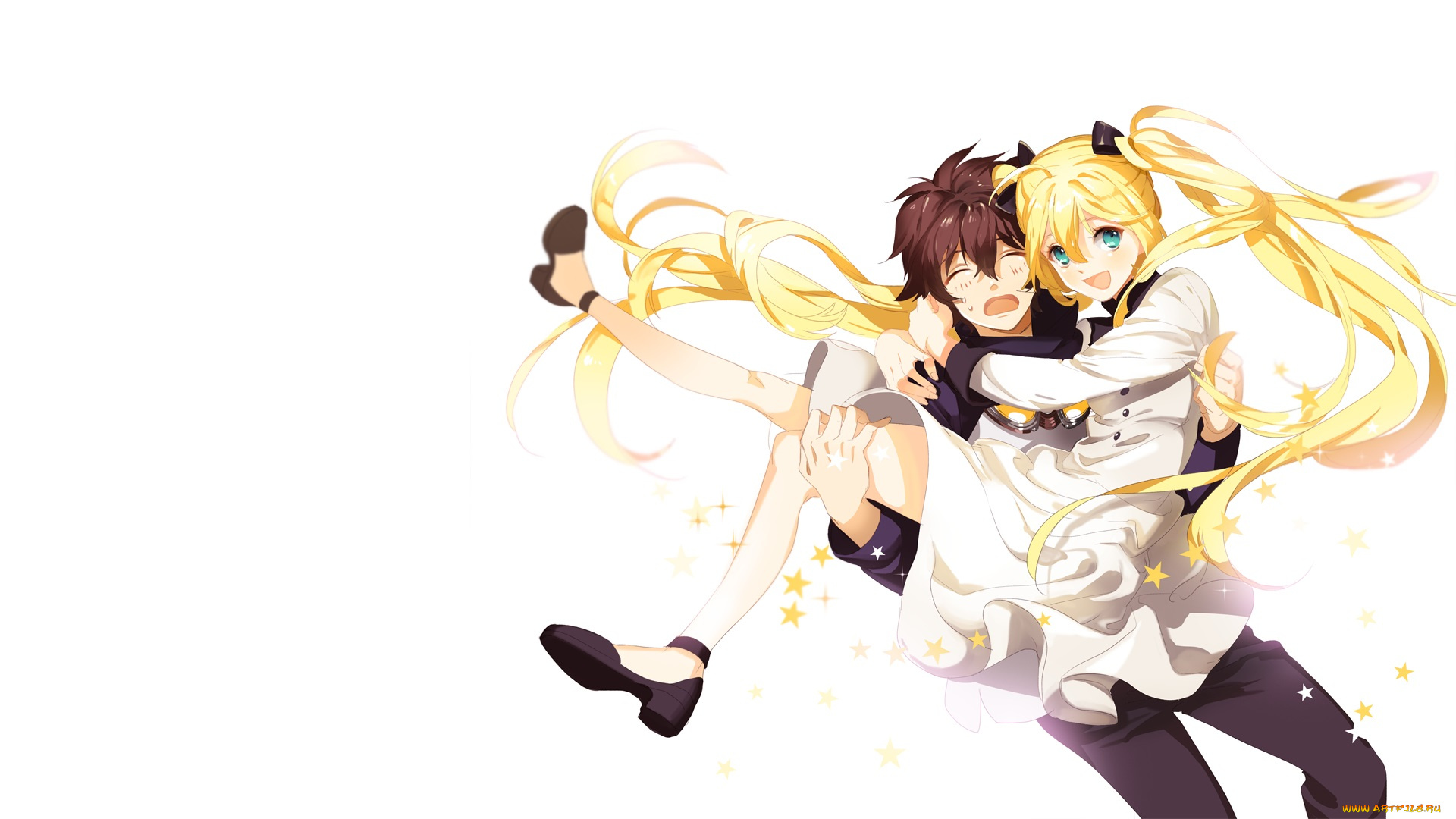 аниме, kekkai, sensen, парень, лео, девушка