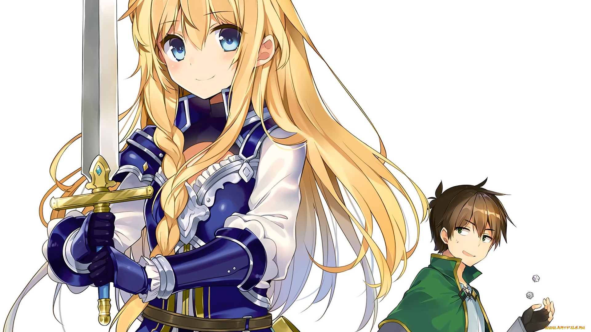 аниме, kono, subarashii, sekai, ni, shukufuku, wo, девушка, взгляд, фон