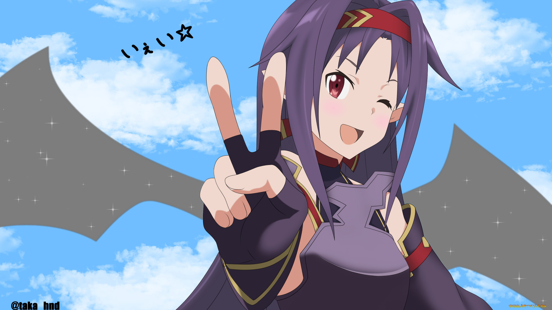 аниме, sword, art, online, девушка, взгляд, фон