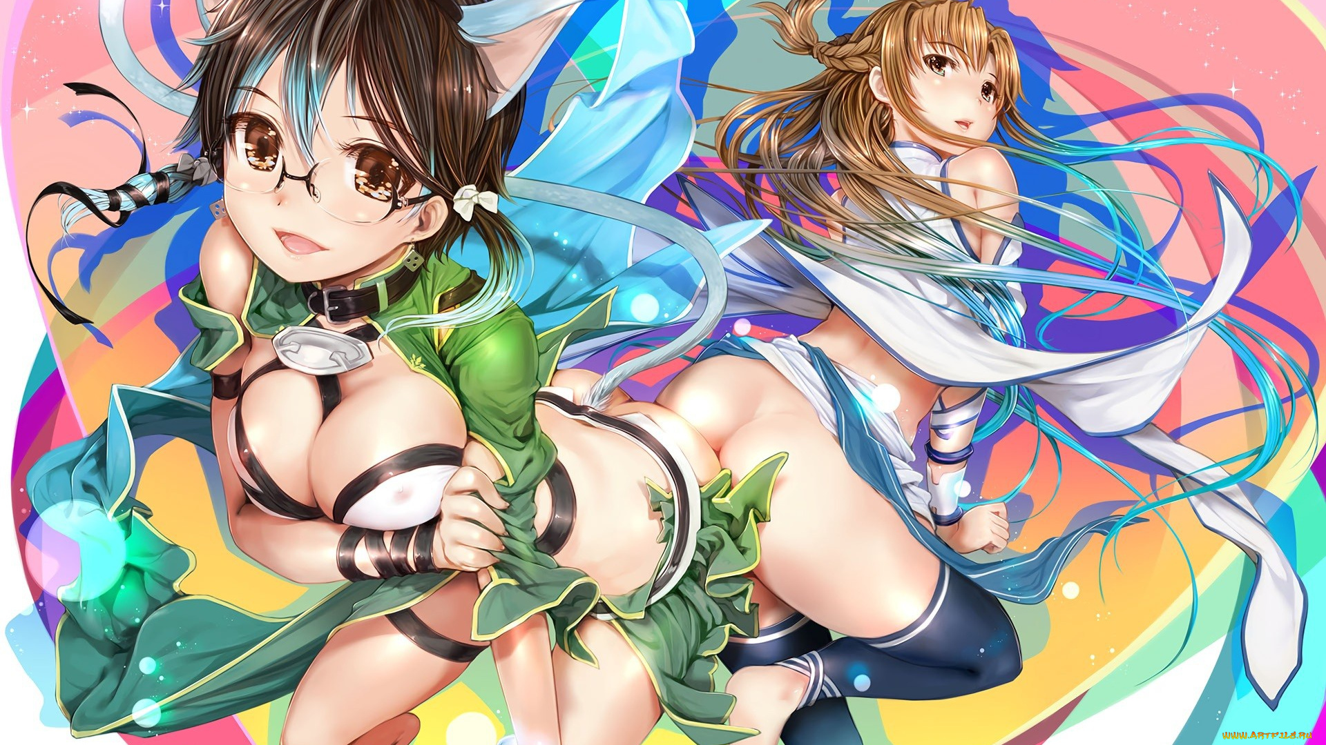 аниме, sword, art, online, shino, asada, asian, thigh, busty, oppai, sword, art, online, sao, light, novel, japanse, yuuki, asuna