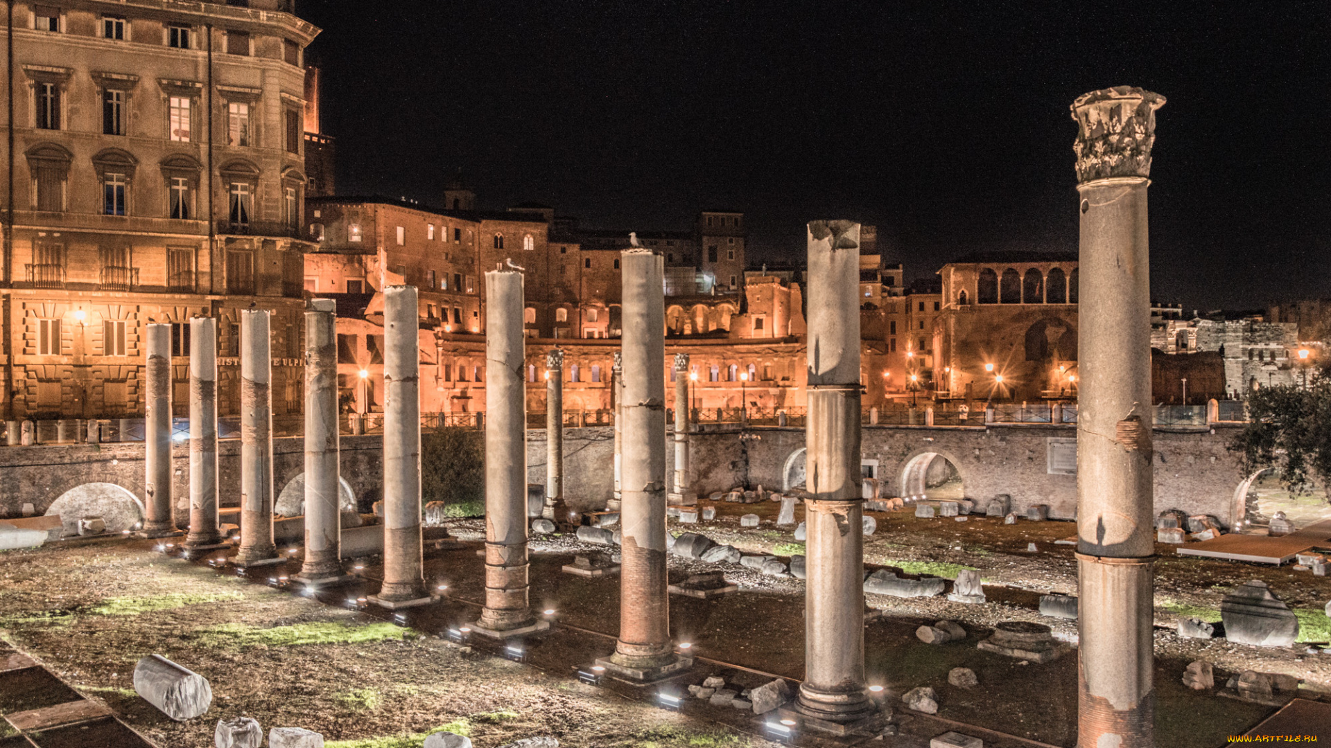 basilica, ulpia, , trajan, forum, города, рим, , ватикан, , италия, антик