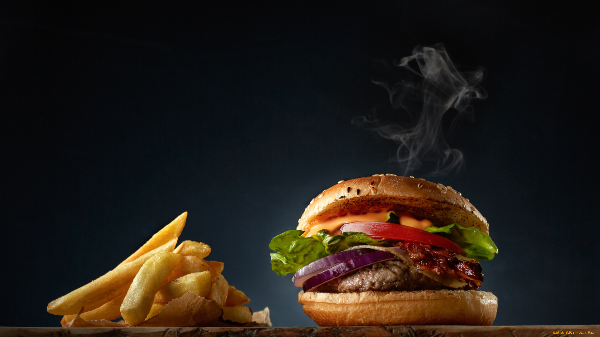 еда, бутерброды, , гамбургеры, , канапе, мясо, картофель, фри, салат, бургер