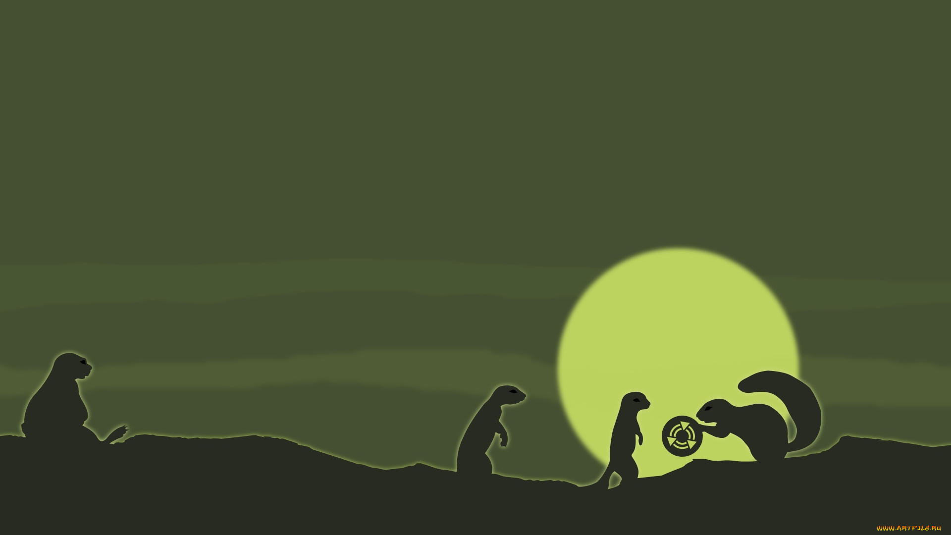 компьютеры, ubuntu, linux, фон, логотип