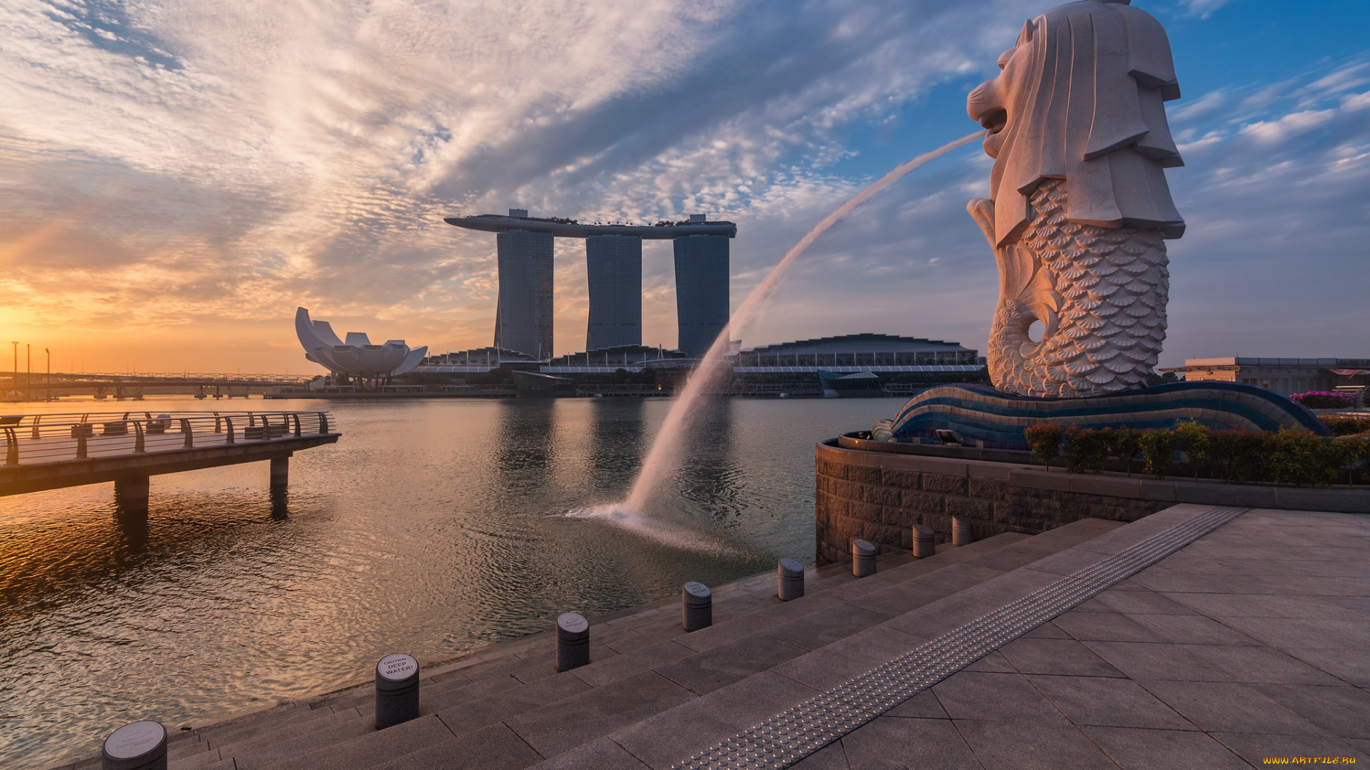 singapore, awakening, города, сингапур, , сингапур, набережная