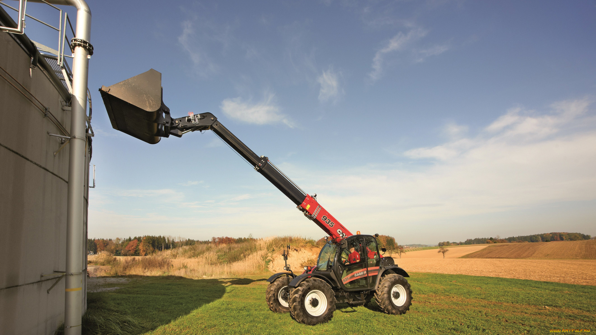 техника, фронтальные, погрузчики, case