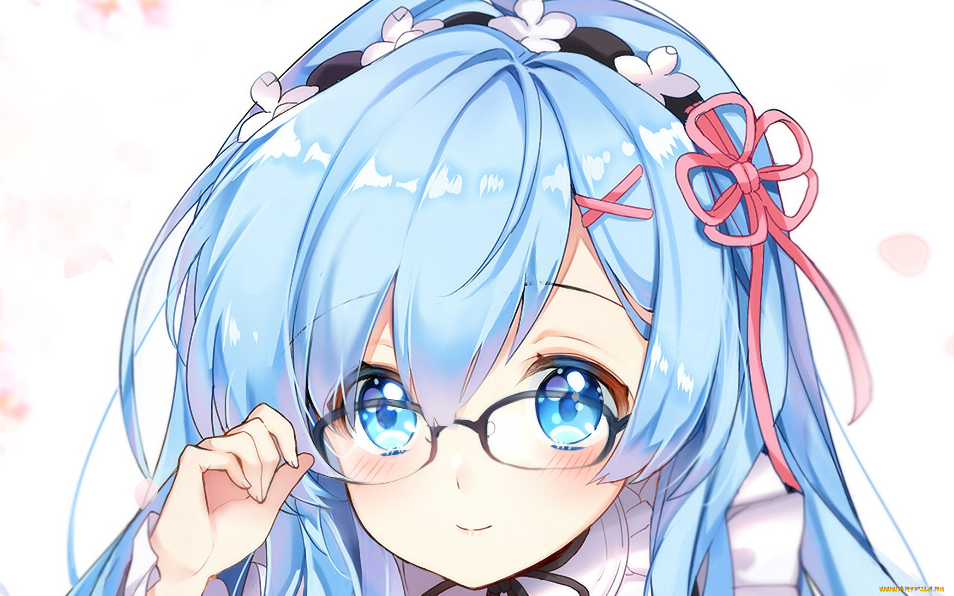 аниме, re, , zero, kara, hajimeru, isekai, seikatsu, девушка, взгляд, фон