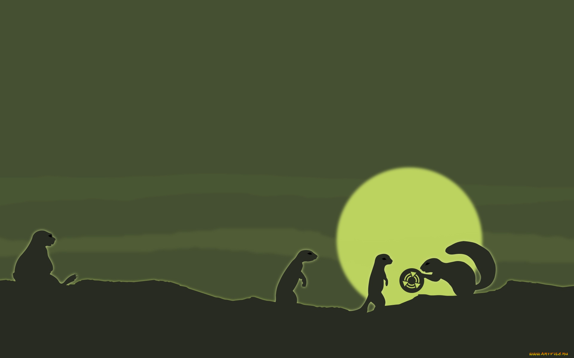 компьютеры, ubuntu, linux, фон, логотип