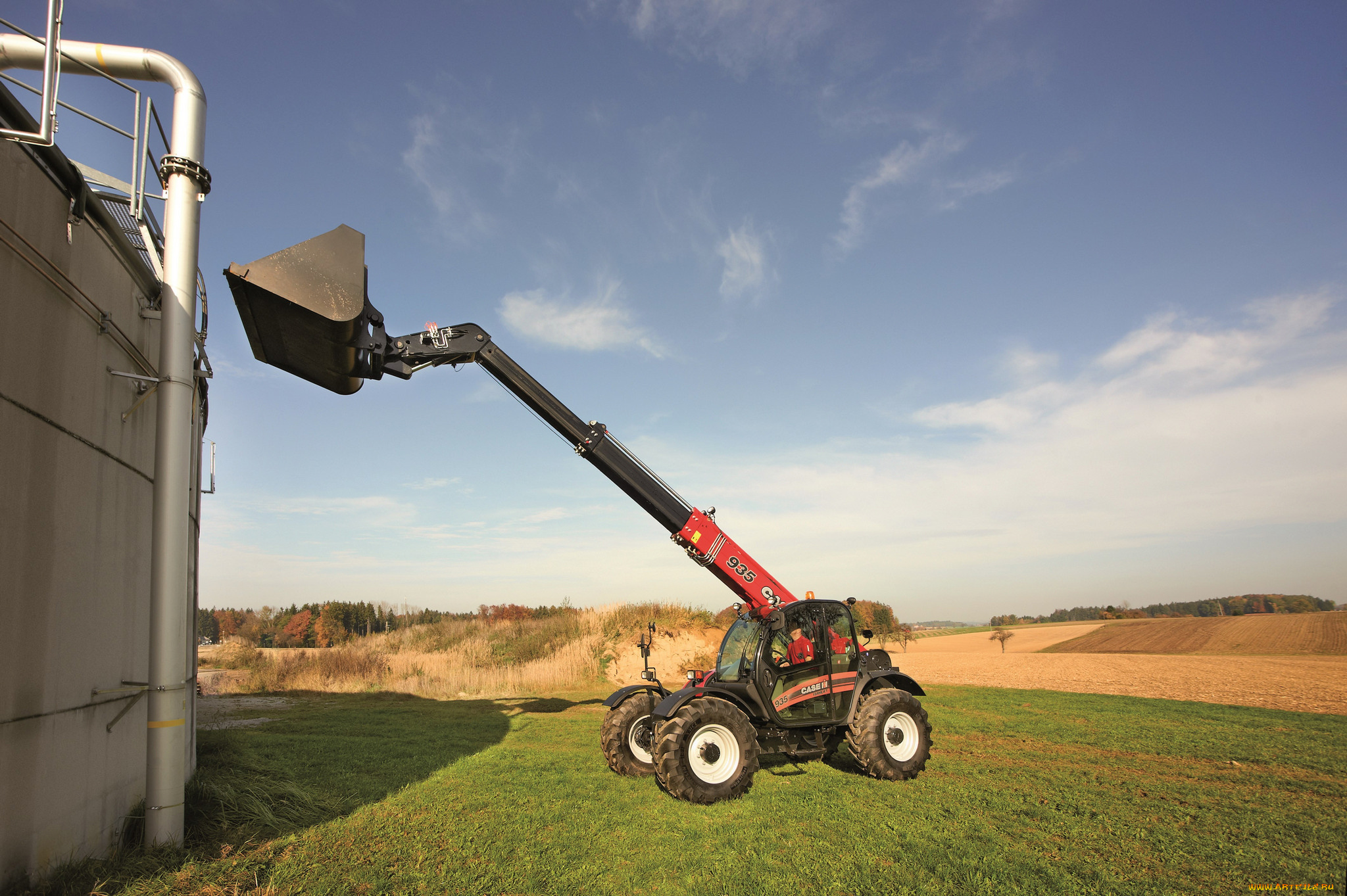 техника, фронтальные, погрузчики, case