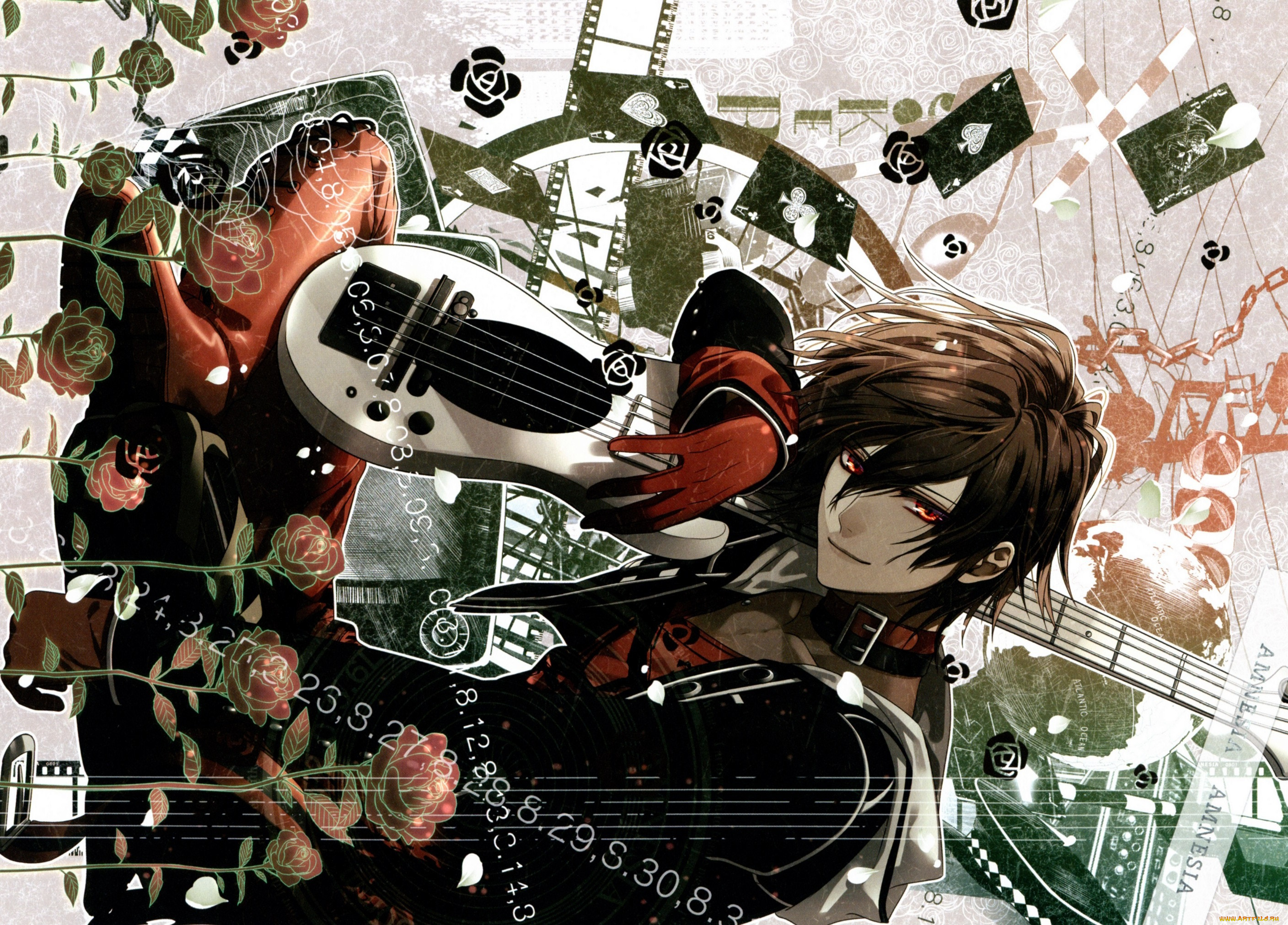 аниме, amnesia, парни