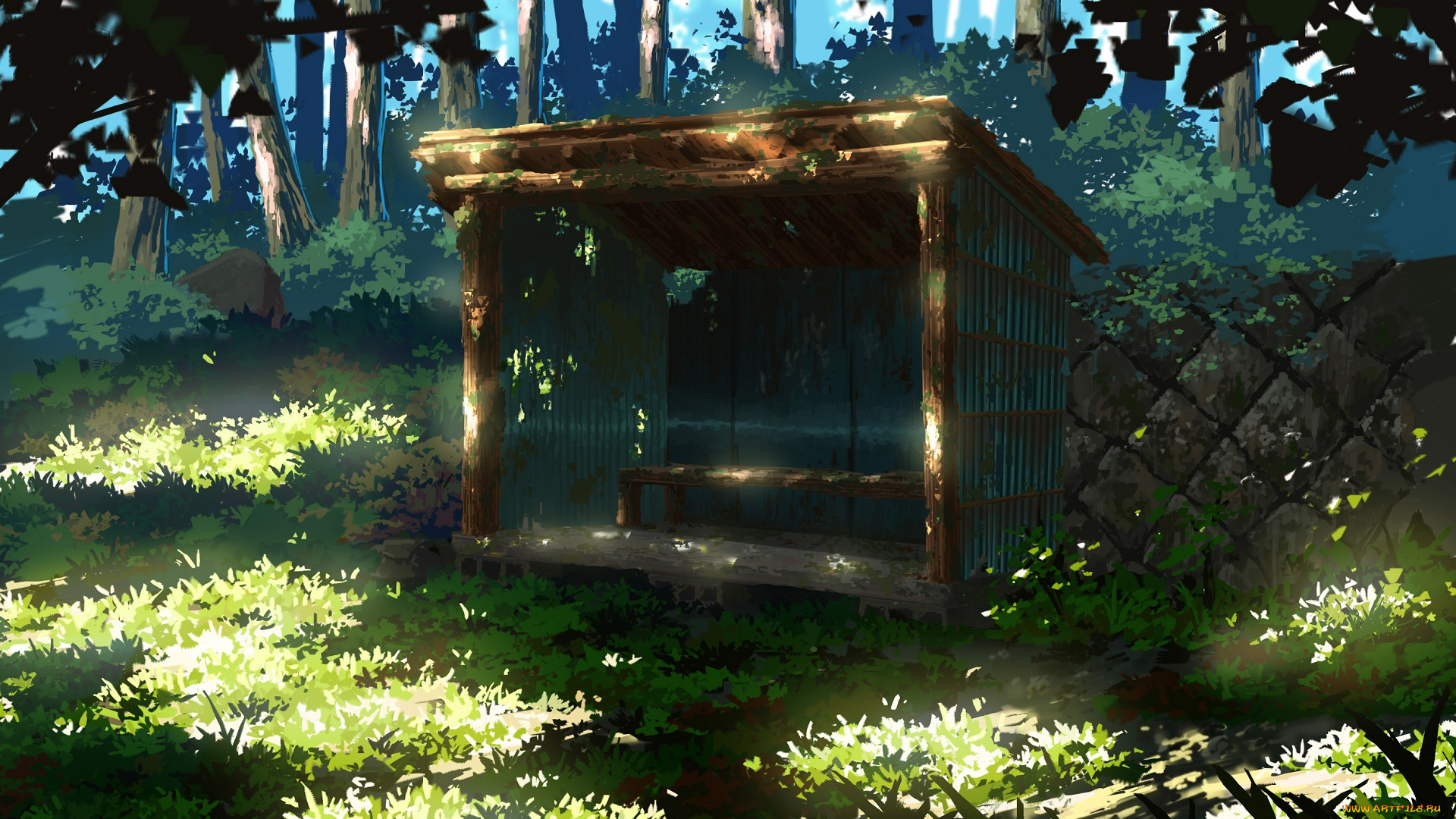 аниме, пейзажи, , природа, природа