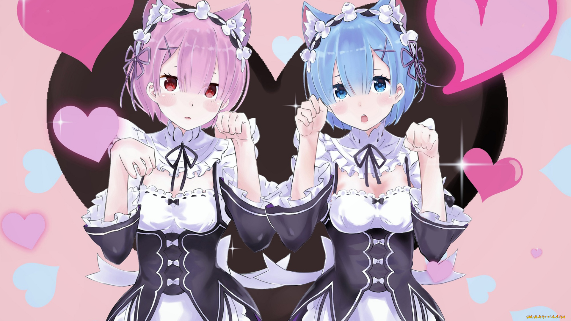 аниме, re, , zero, kara, hajimeru, isekai, seikatsu, девушки