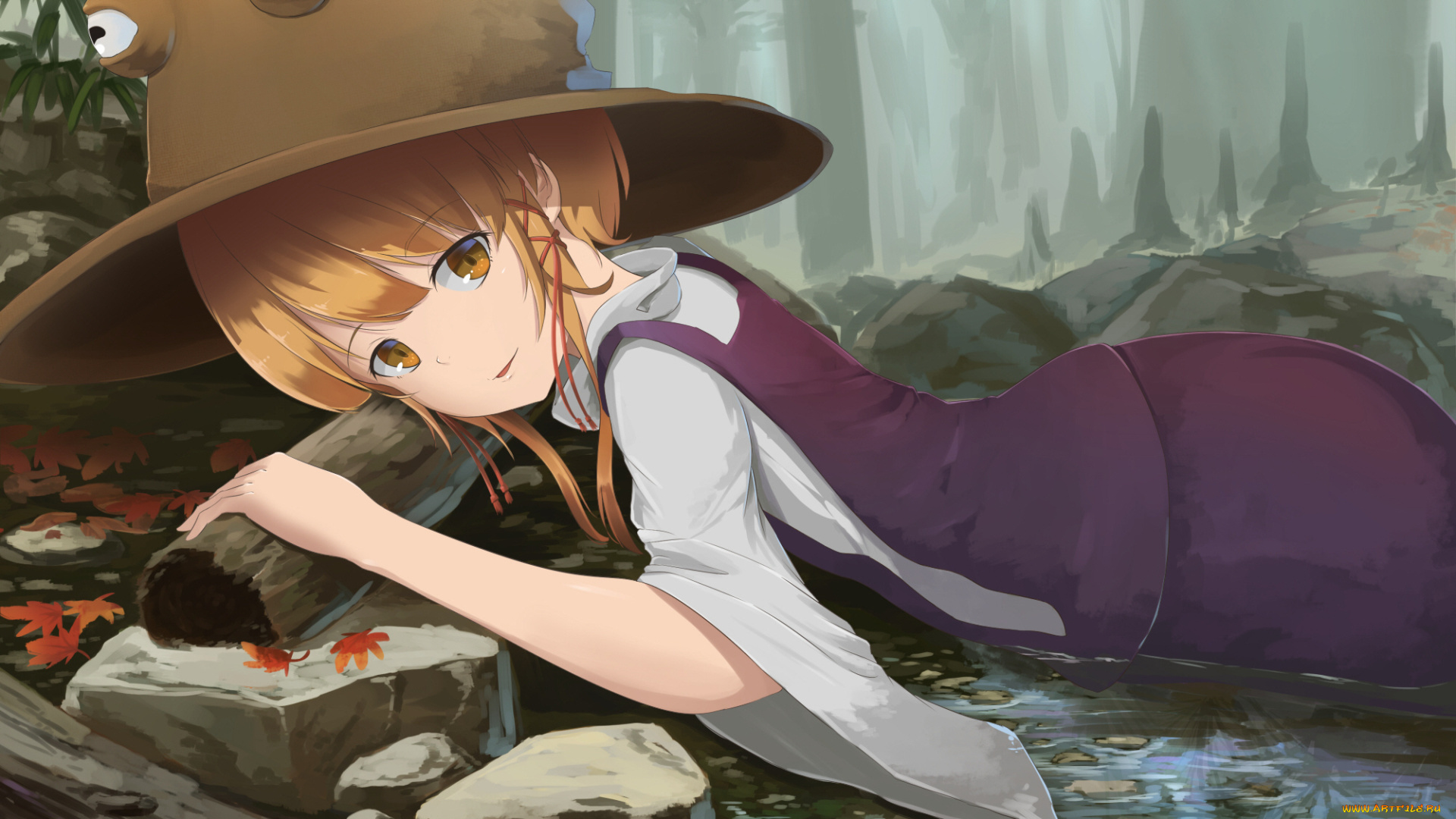 аниме, touhou, девочка