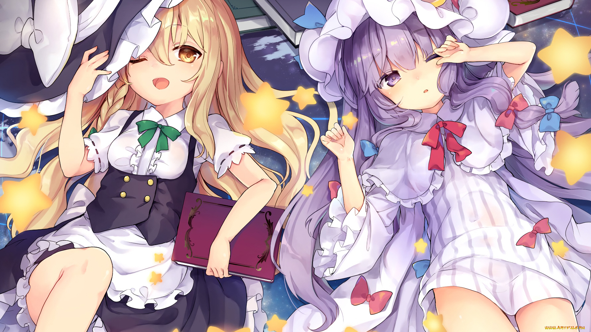 аниме, touhou, девушки