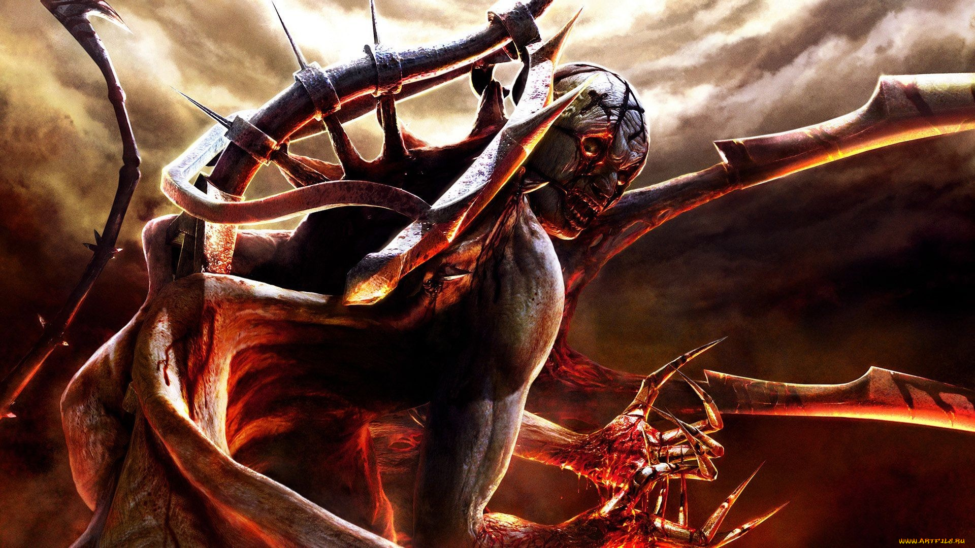 фэнтези, демоны, кровь, демон, монстр