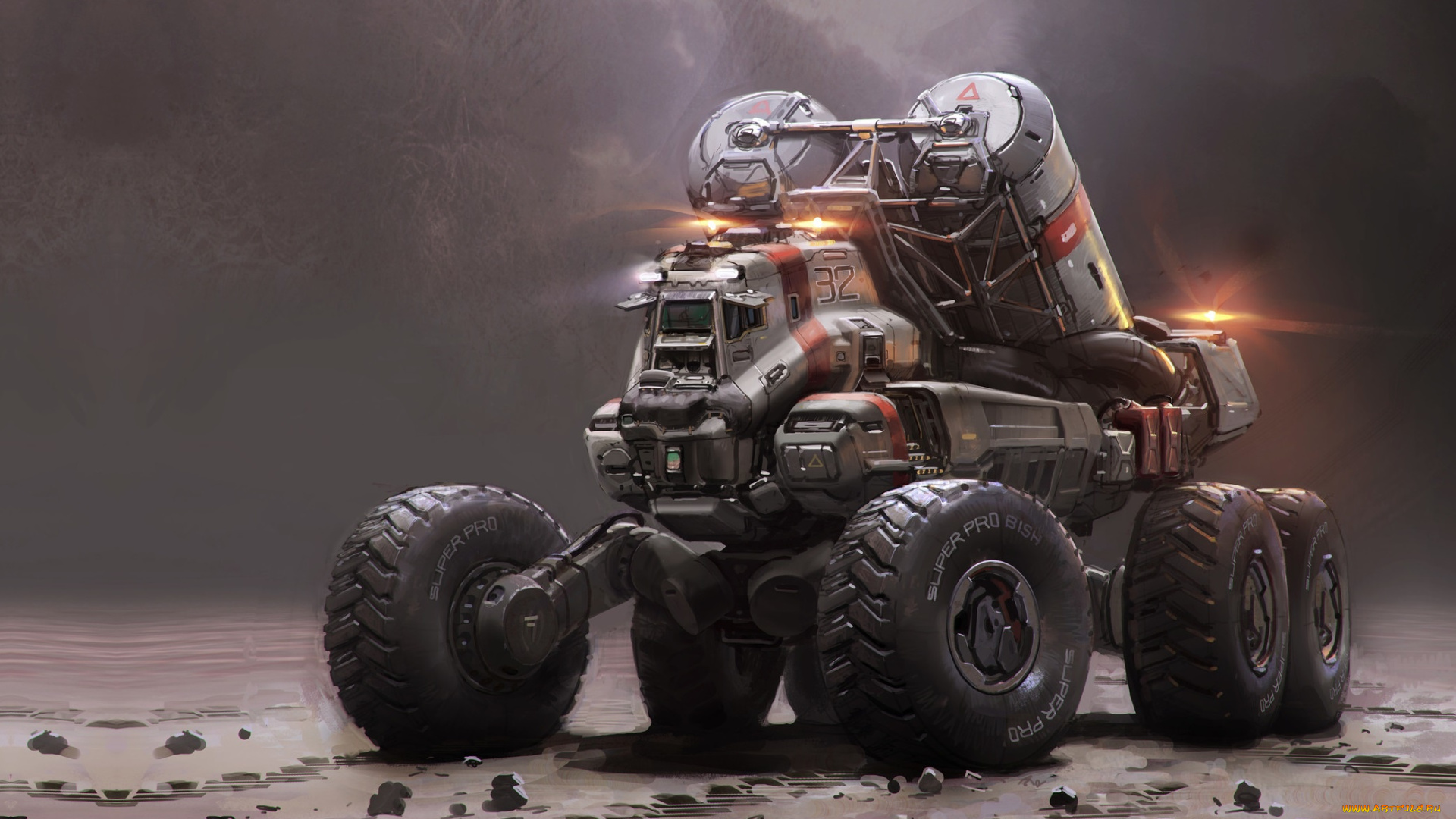 фэнтези, транспортные, средства, машина, арт