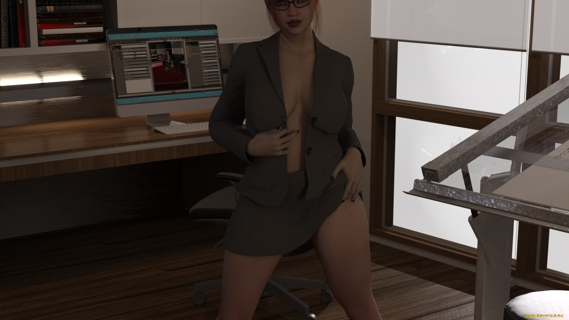 3д, графика, люди, , people, девушка, взгляд, фон