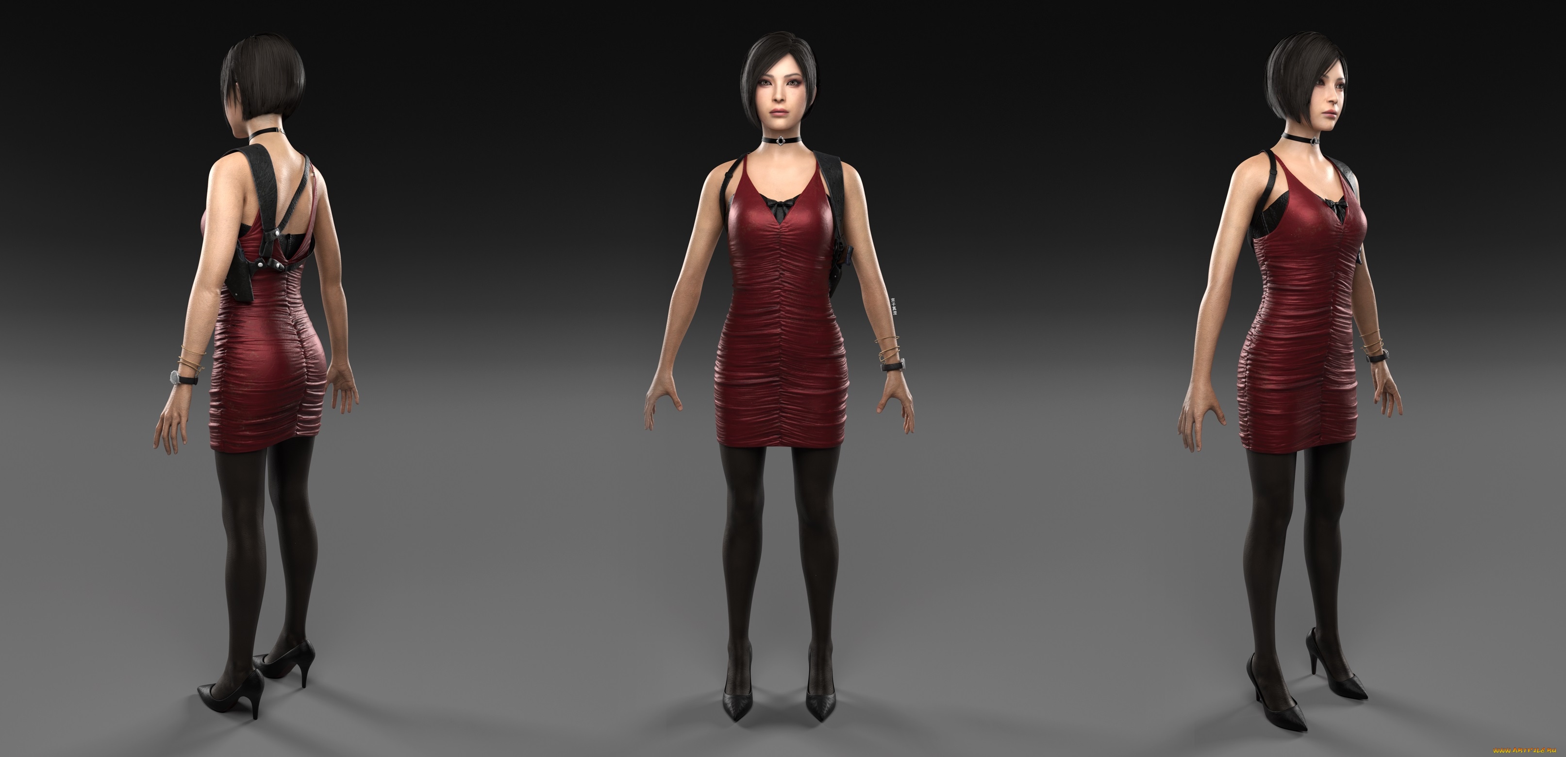 3д, графика, люди, , people, девушка, взгляд, фон