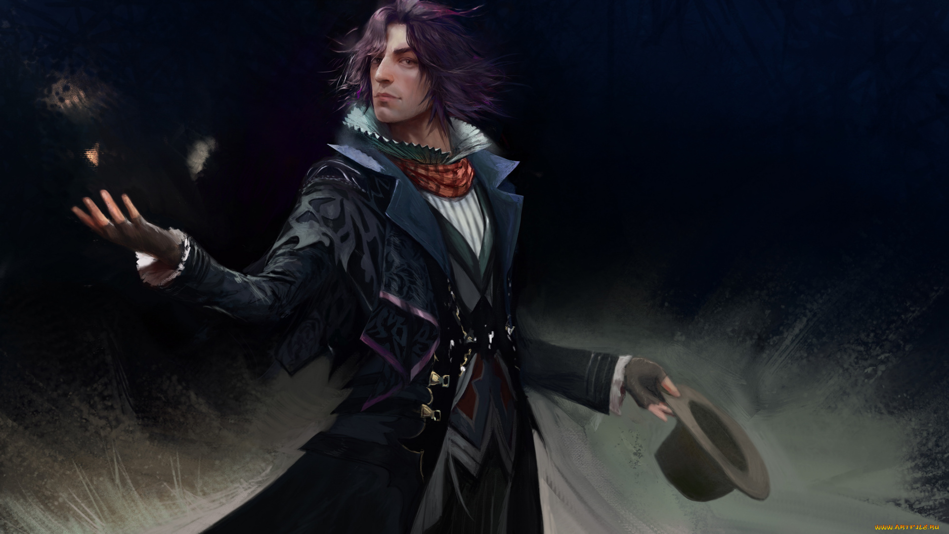 final, fantasy, xv, видео, игры, мужчина, фон, взгляд, цилиндр