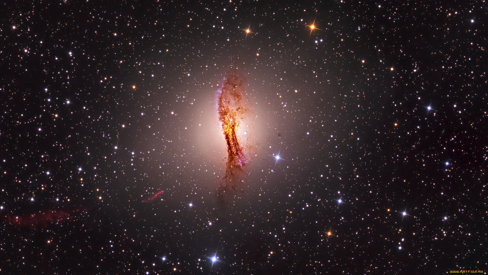 космос, галактики, туманности, галактика, центавр, а