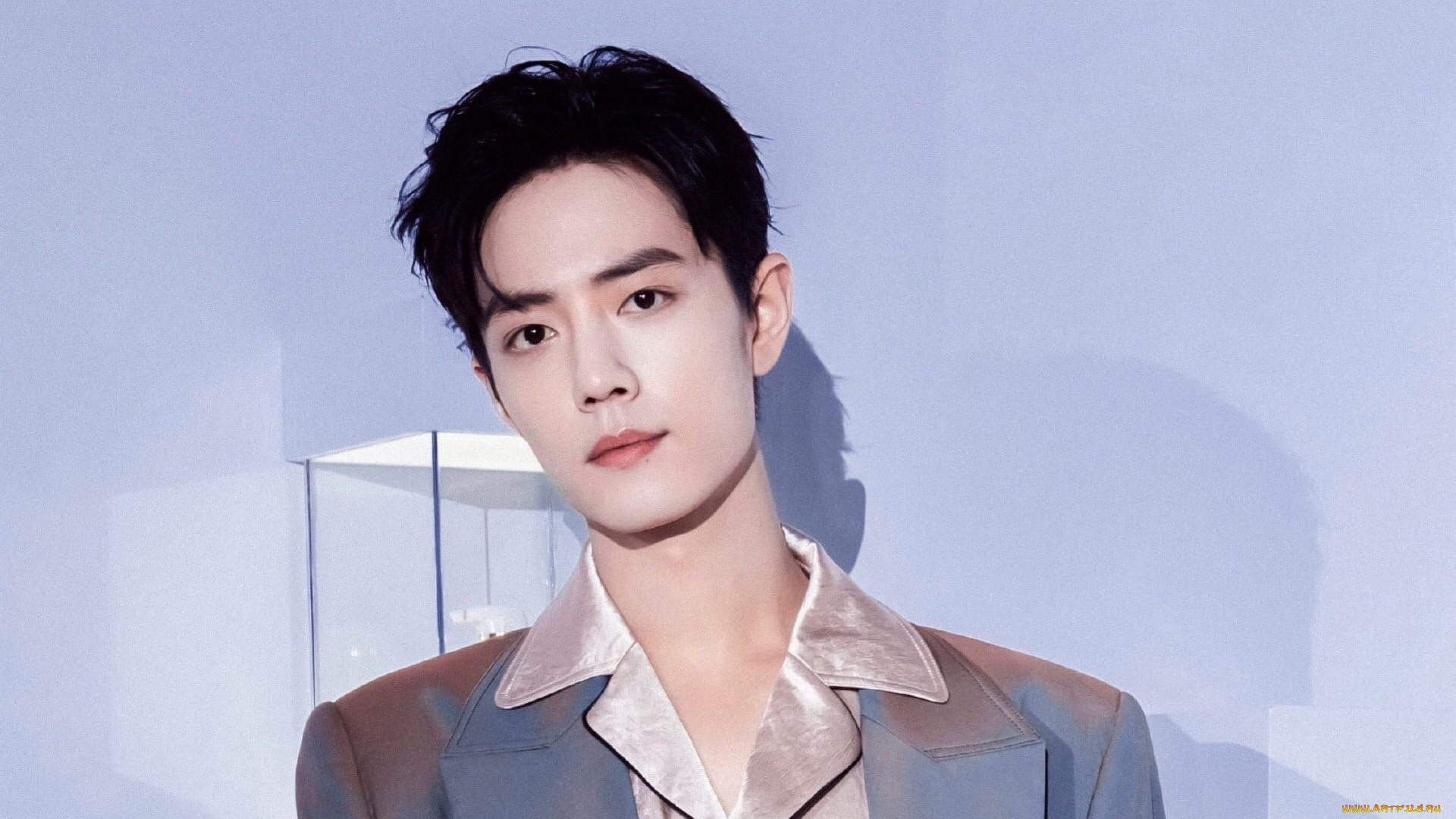 мужчины, xiao, zhan, актер, лицо, пиджак