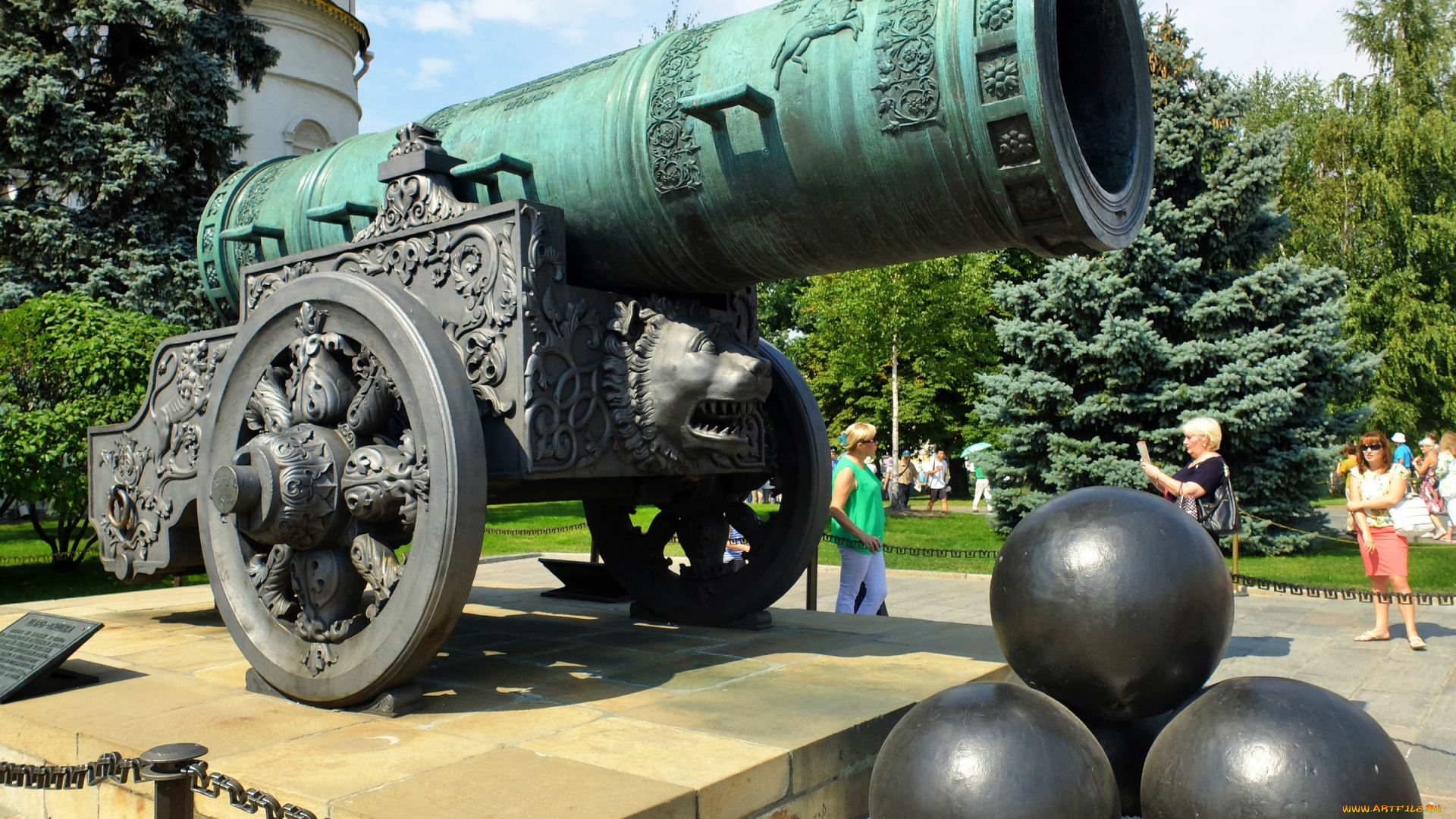 царь-, пушка, города, москва, , россия, царь-, пушка, москва, кремль, памятник