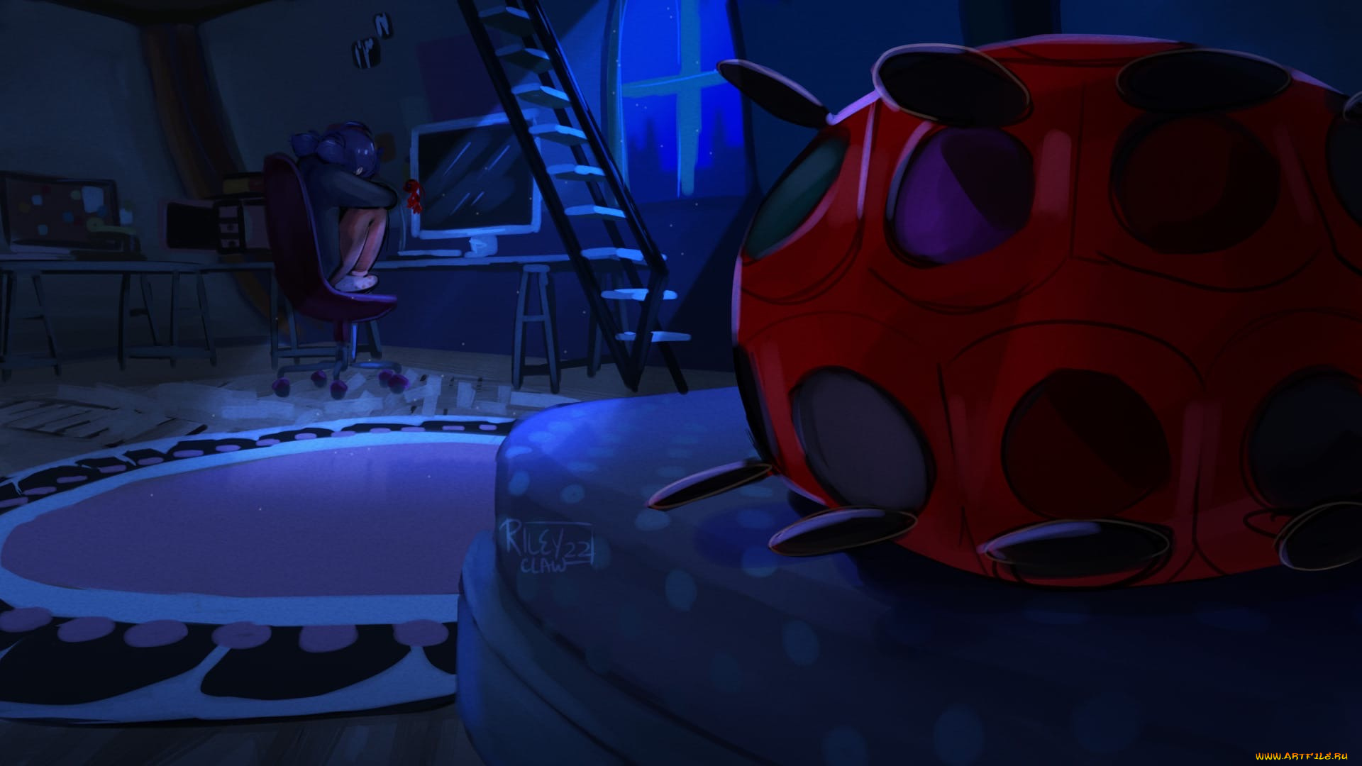 рисованное, кино, , мультфильмы, леди, баг, комната