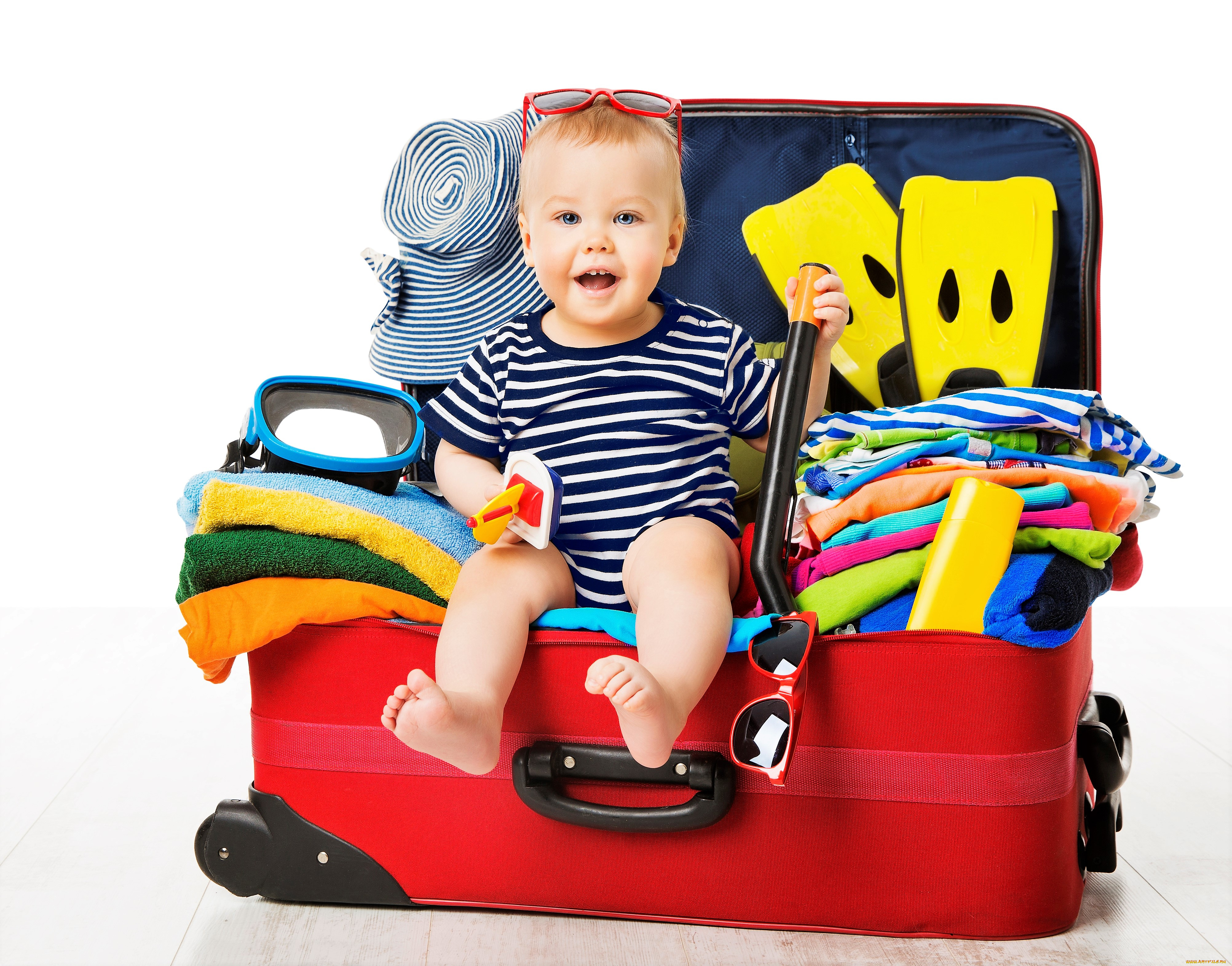 разное, дети, ребенок, вещи, чемодан