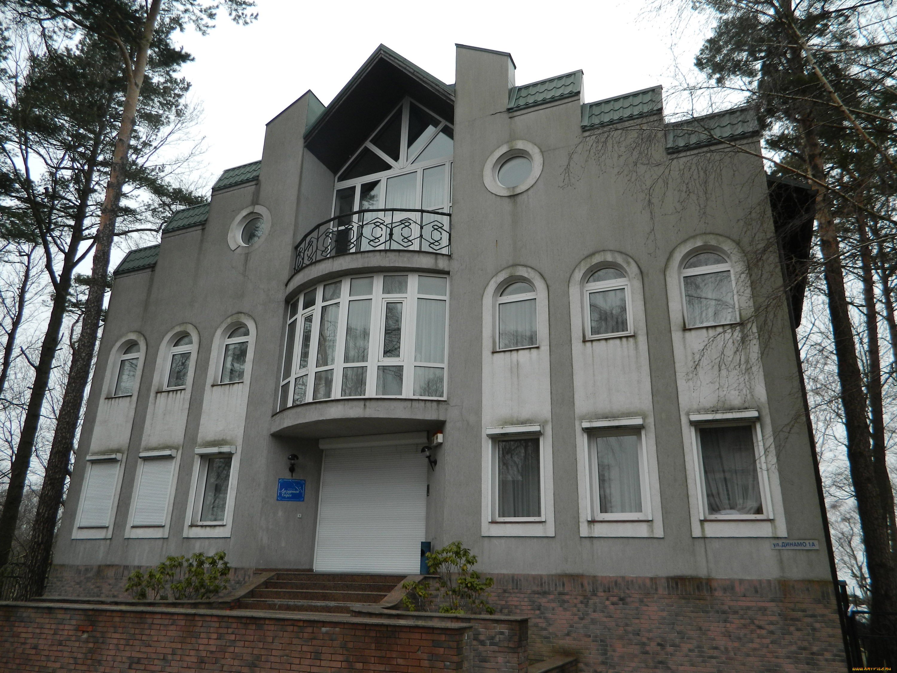 города, -, здания, , дома, здание, светлогорск, россия, архитeктура