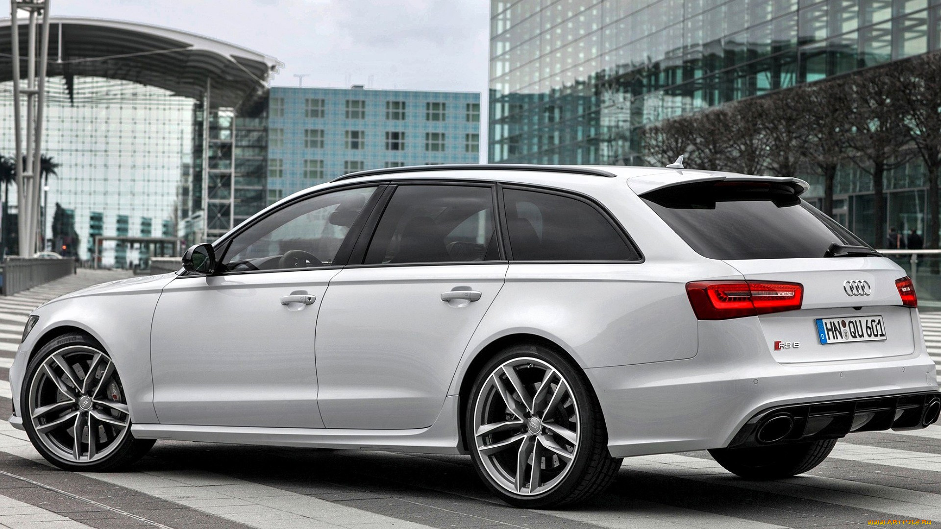 audi, rs6, автомобили, audi, белый, улица, здания