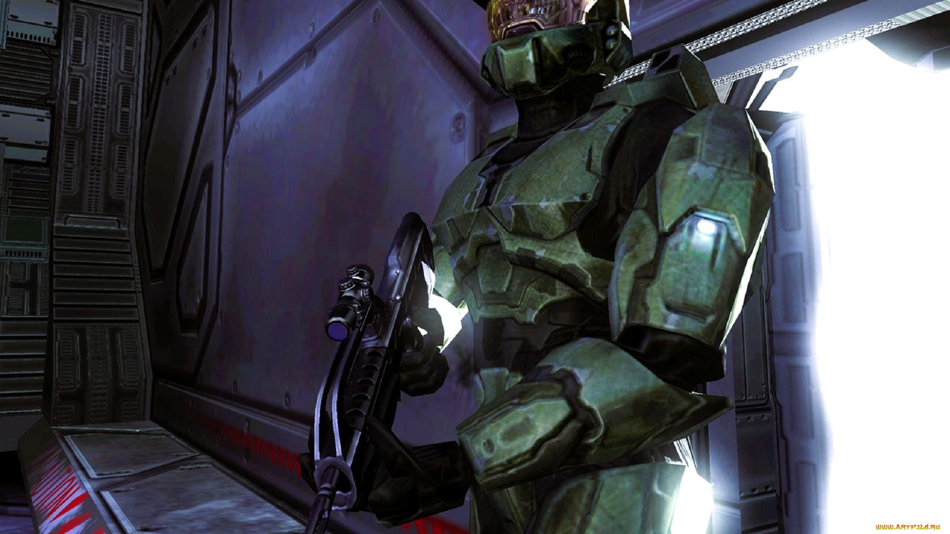 видео, игры, halo, 2, солдат, броня, оружие, станция