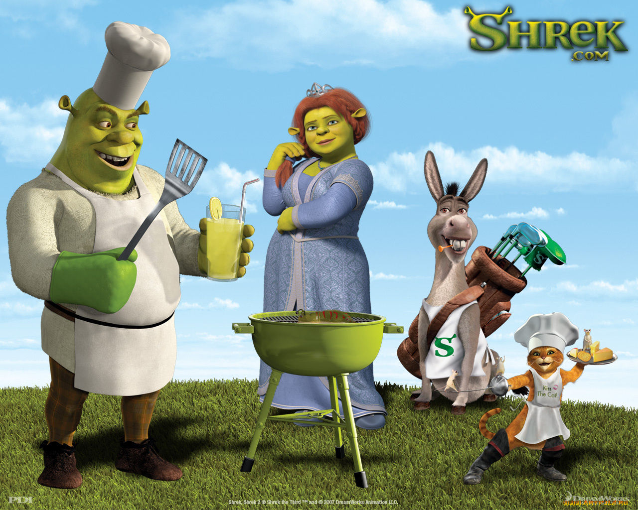 мультфильмы, shrek, the, third