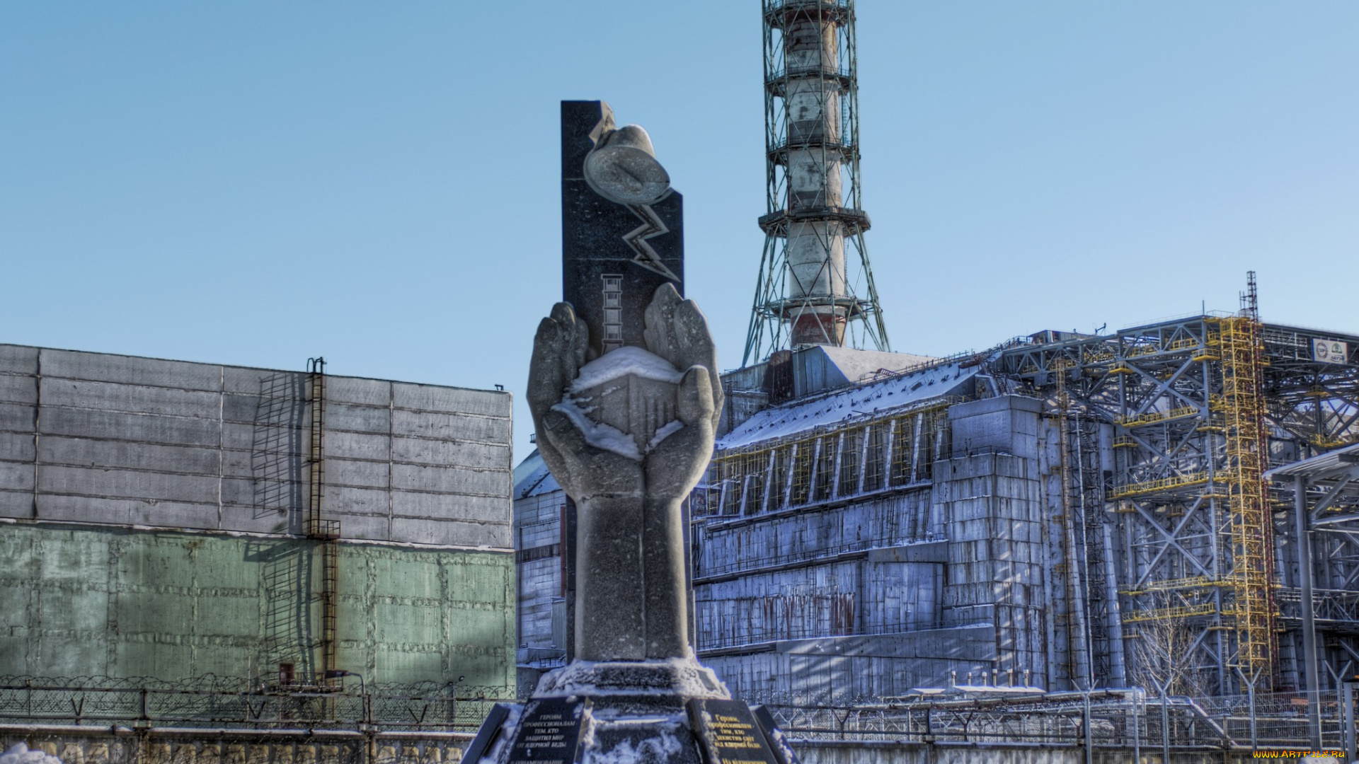 Чернобыль, разное, рельефы, статуи, музейные, экспонаты