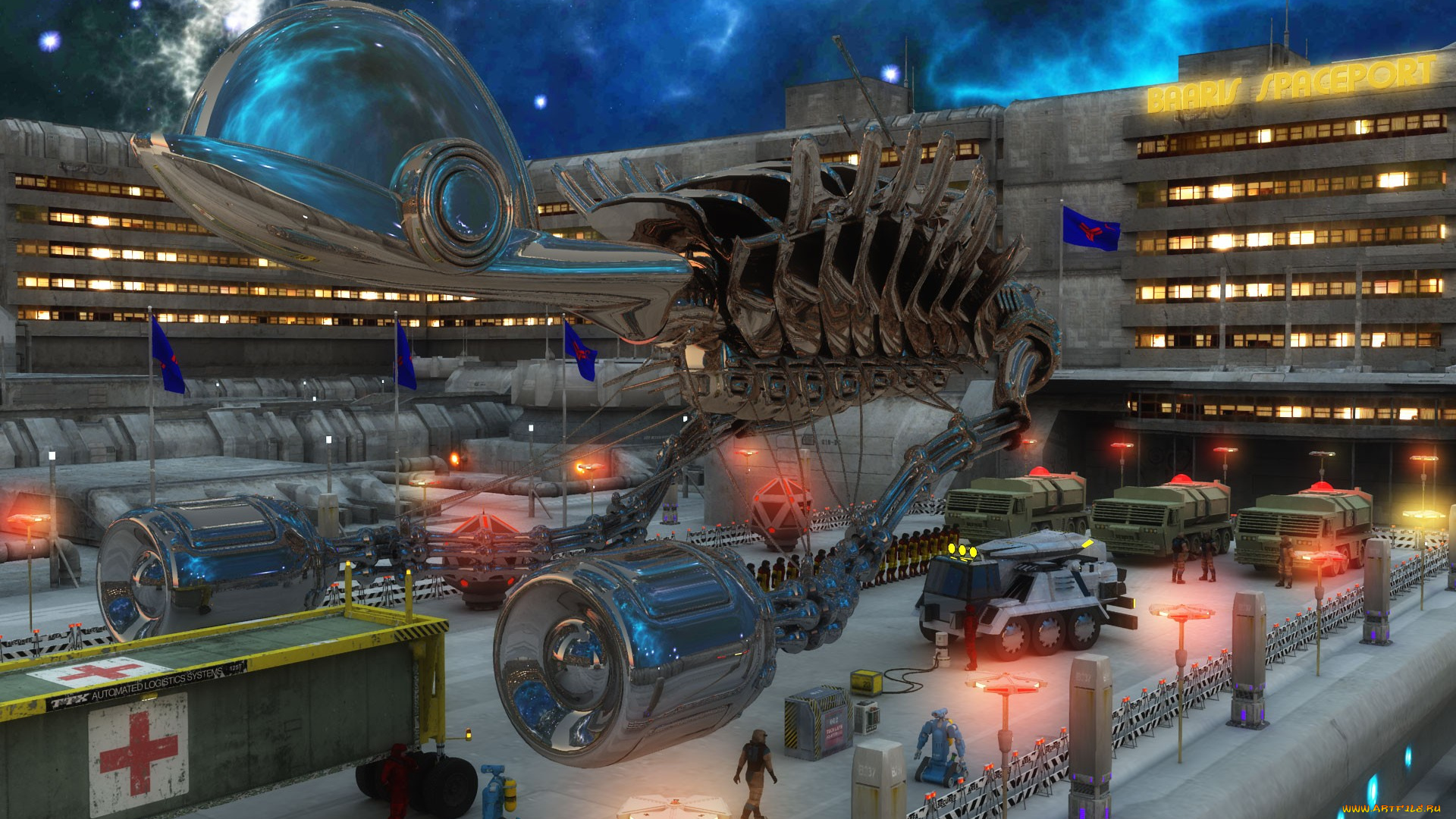 3д, графика, fantasy, фантазия, роботы