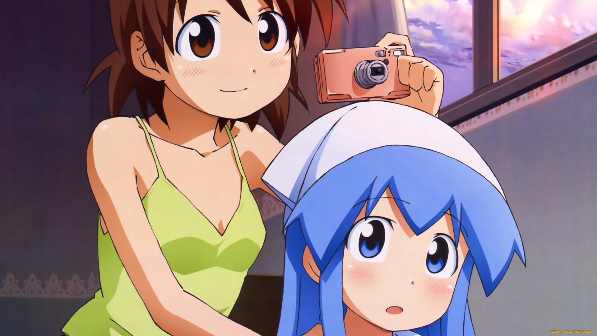 аниме, shinryaku, ika, musume, девушки