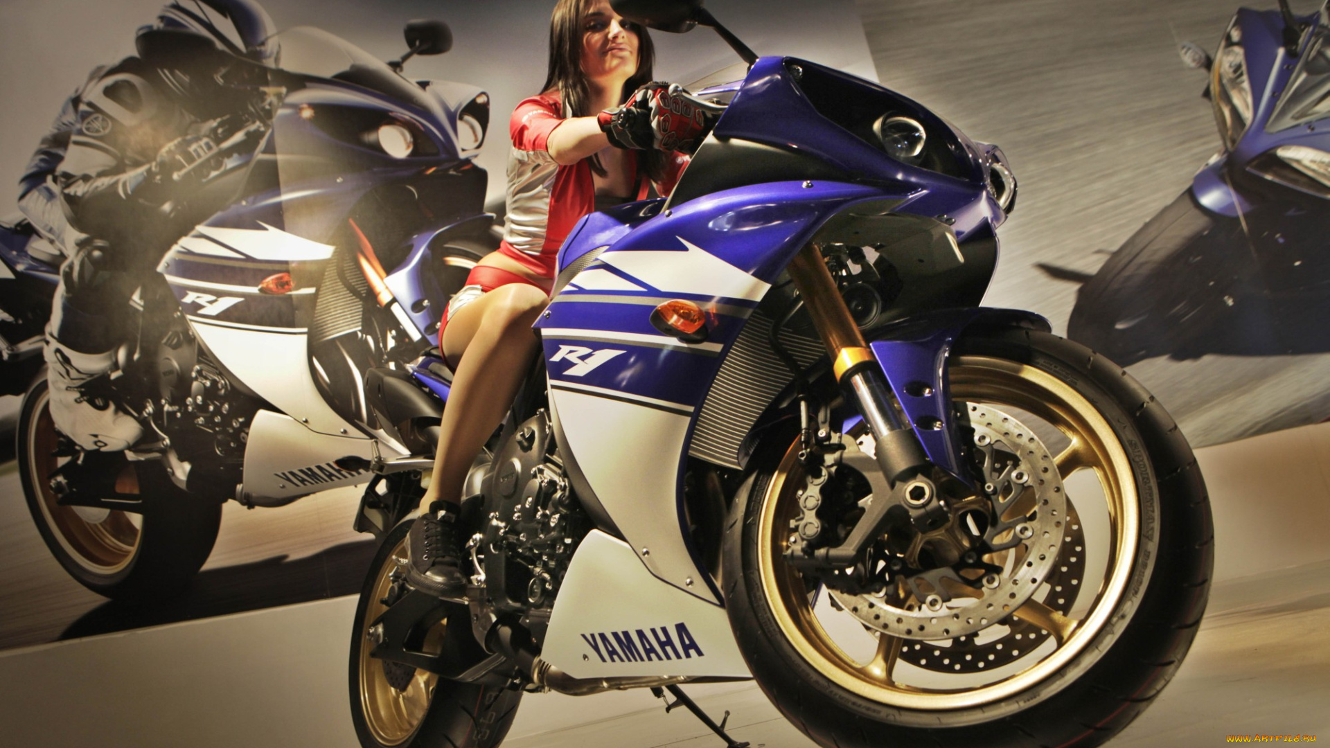 мотоциклы, мото, девушкой, девушка, мотоцикл