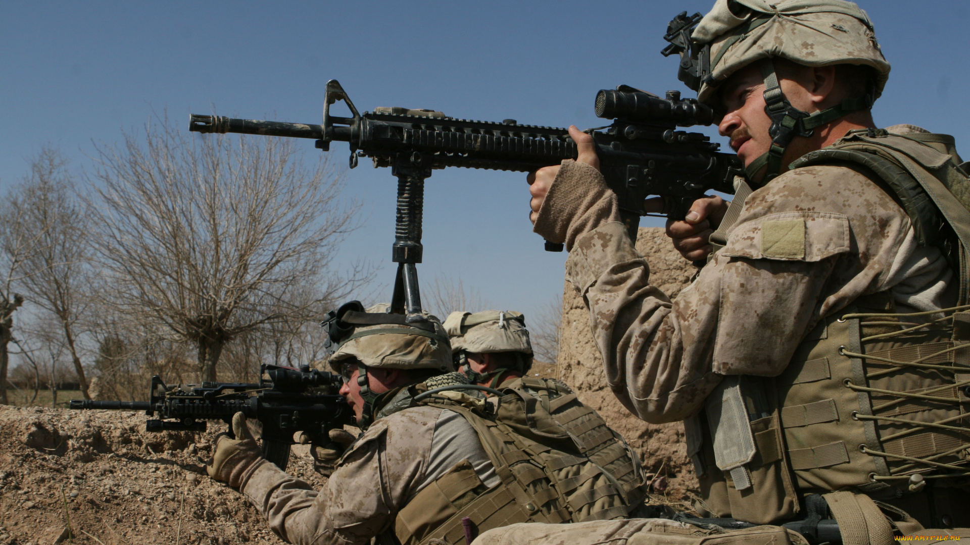 оружие, армия, спецназ, автомат, прицел, морпех