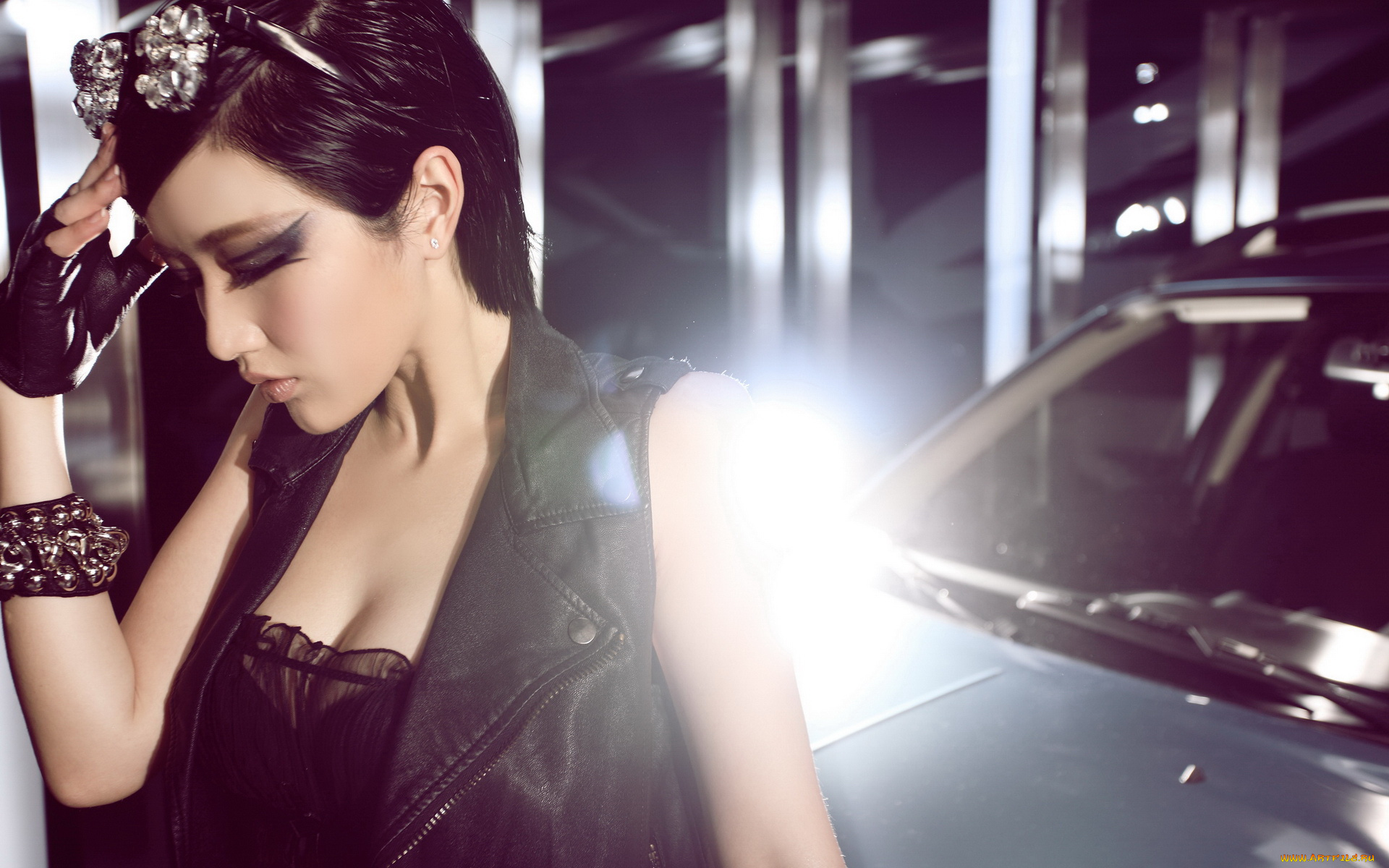 -Unsort, Азиатки, девушки, unsort, азиатки, азиатка, браслет, шляпка, макияж